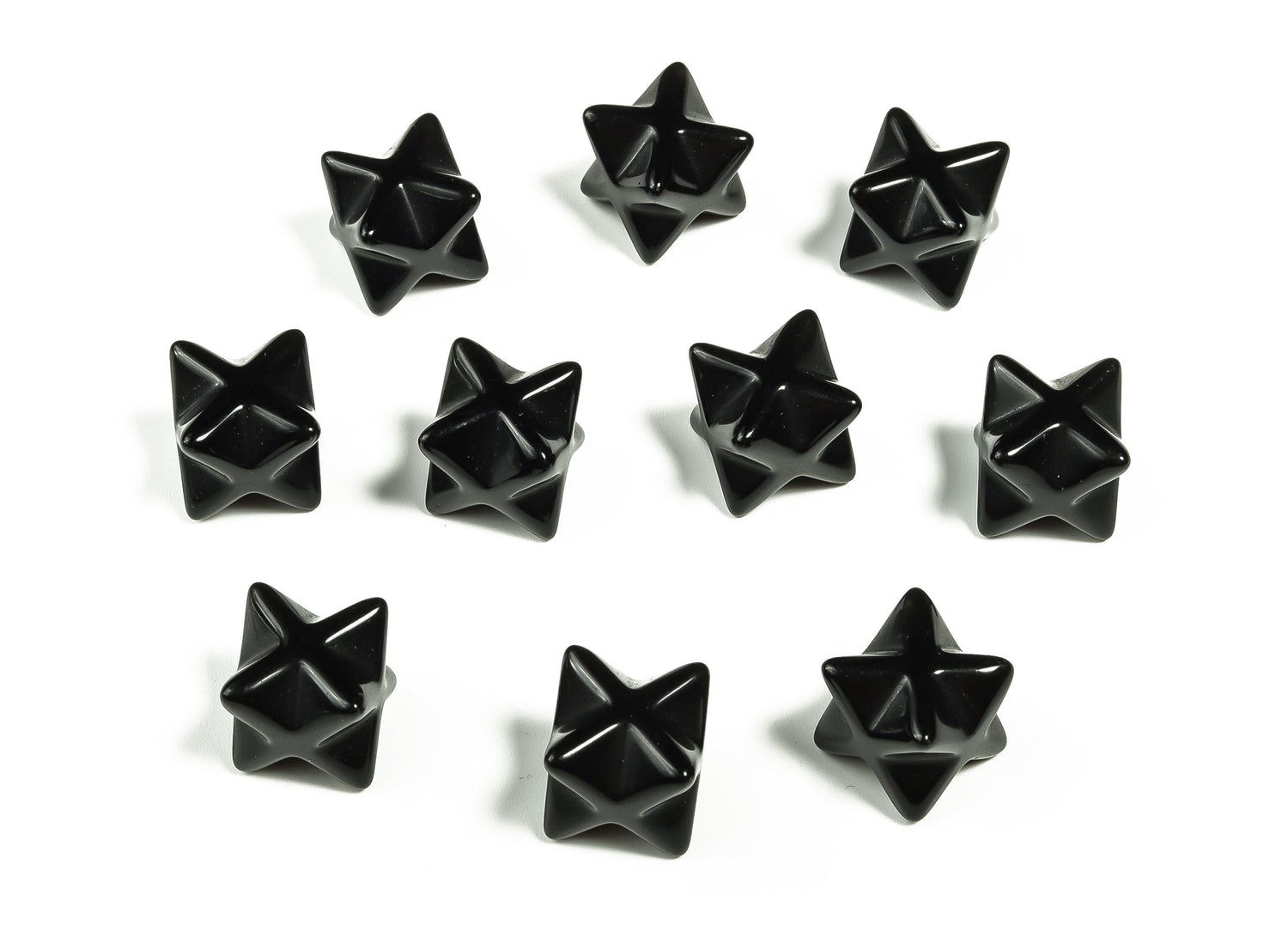 Cristal Merkaba de Obsidiana - Sanación Reiki - 13mm - ME1010