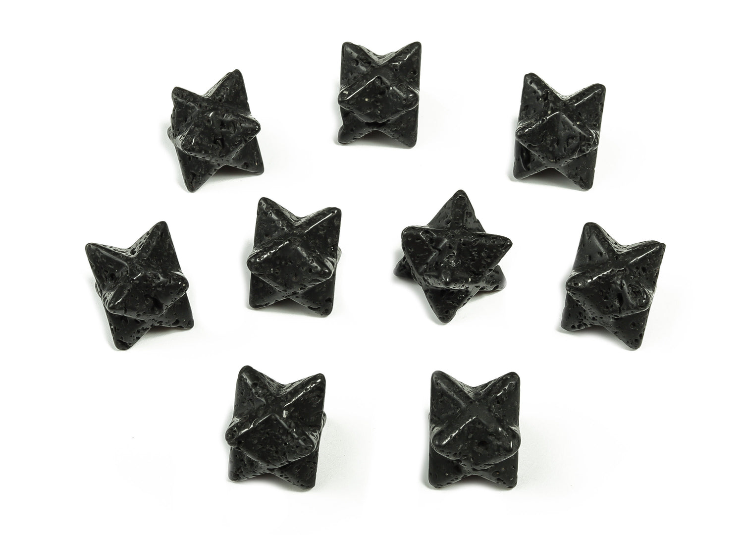 Lava Merkaba Star Crystal - Reiki Healing - 13mm - ME1013