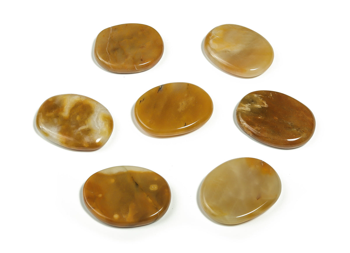 Orange Aventurine flat gemstone slab with natural patterns and vibrant orange color, showcasing polished surface and crystal texture from GemstoneGO.