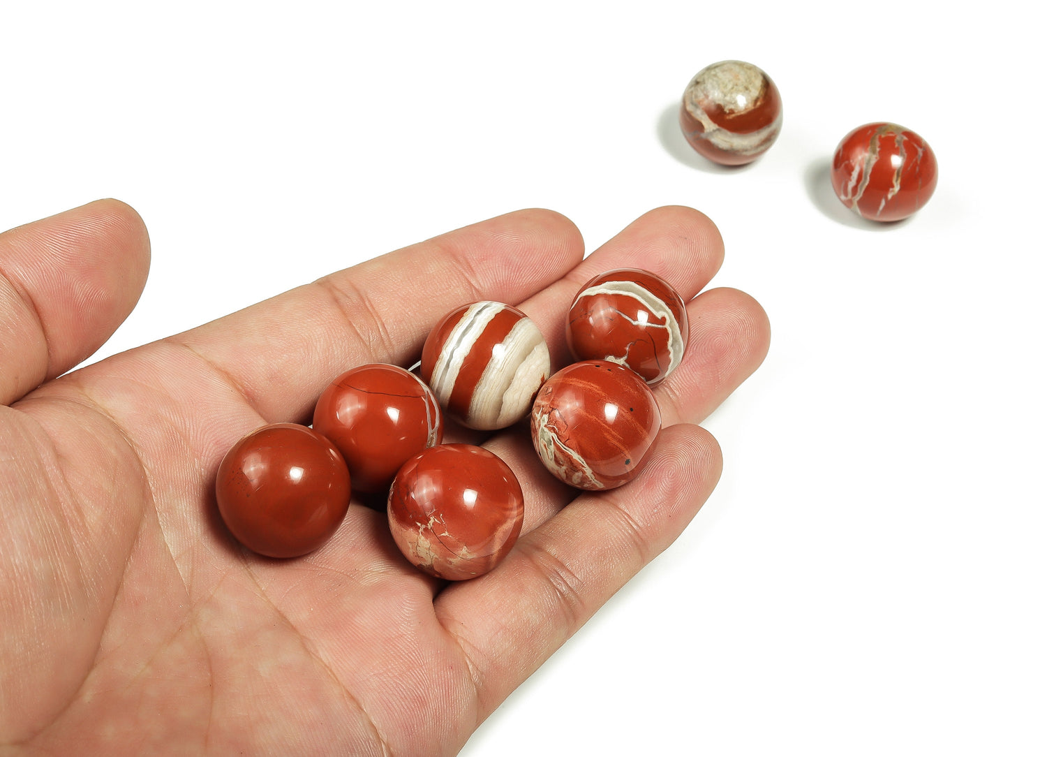 Red Jasper Sphere Gemstone - Crystal Ball - 20mm - SP1034