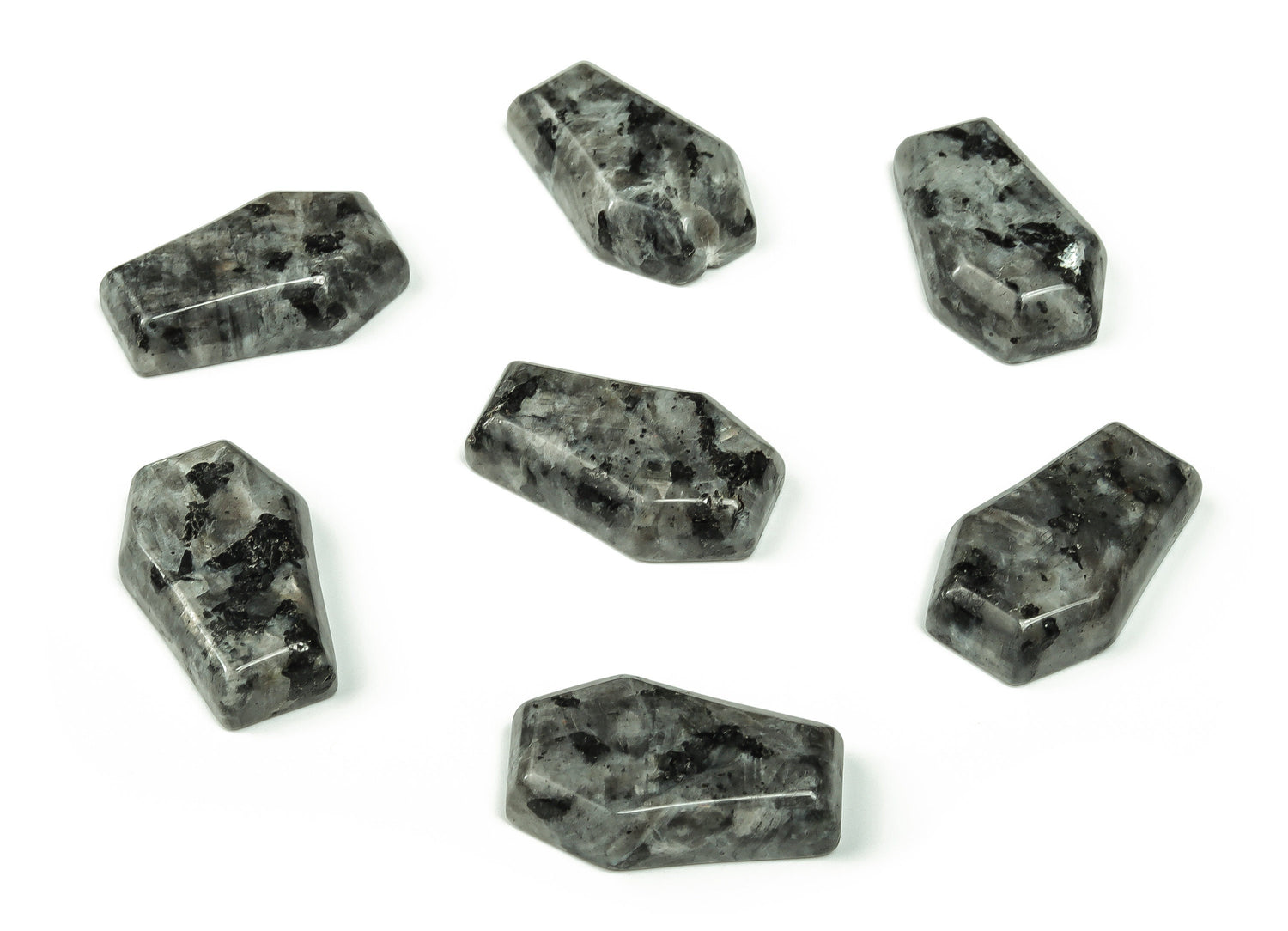 Larvikite Coffin Crystal - Cabochon - Crystal Carving - 30mm - CO1005