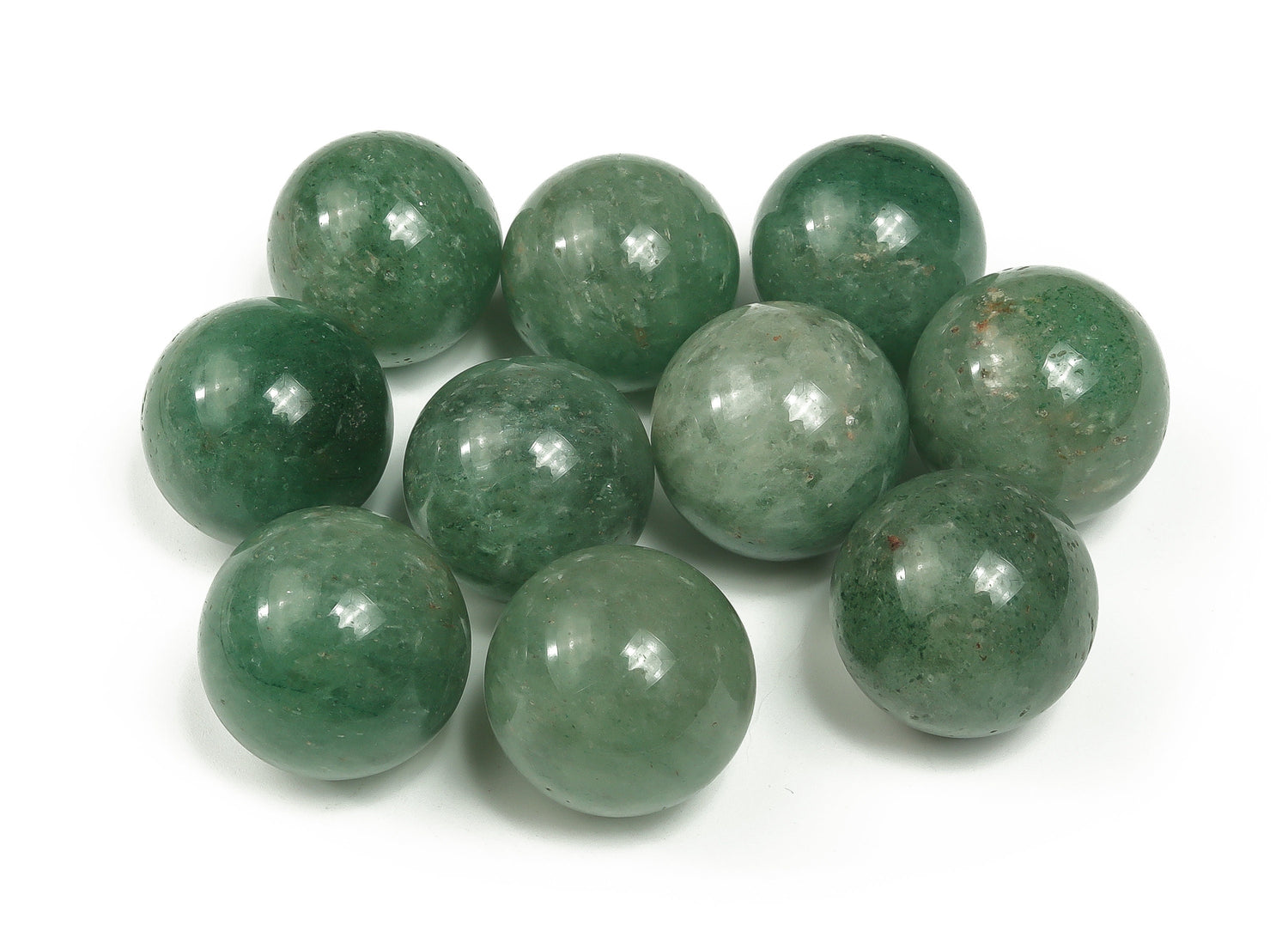 Green Strawberry Quartz Sphere Gemstone - Crystal Ball - 20mm - SP1112