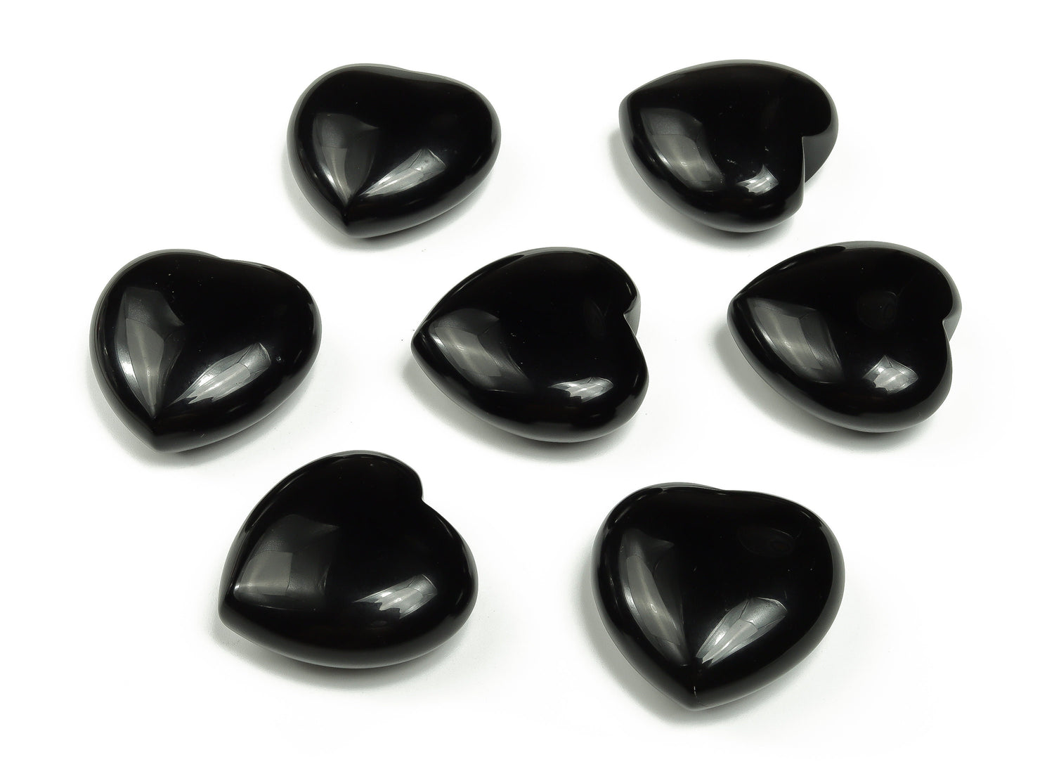 Piedra preciosa Corazón de Obsidiana - 40mm - HE1241