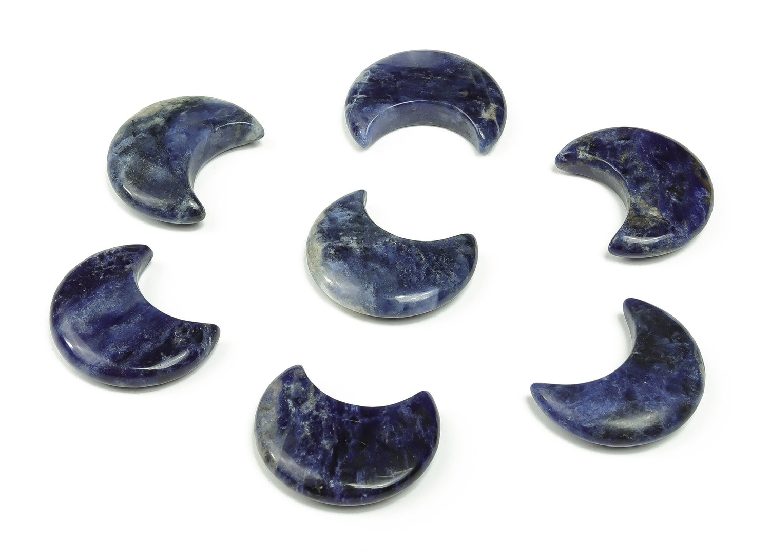 Sodalite Gemstone Moon - 30mm - MO1035