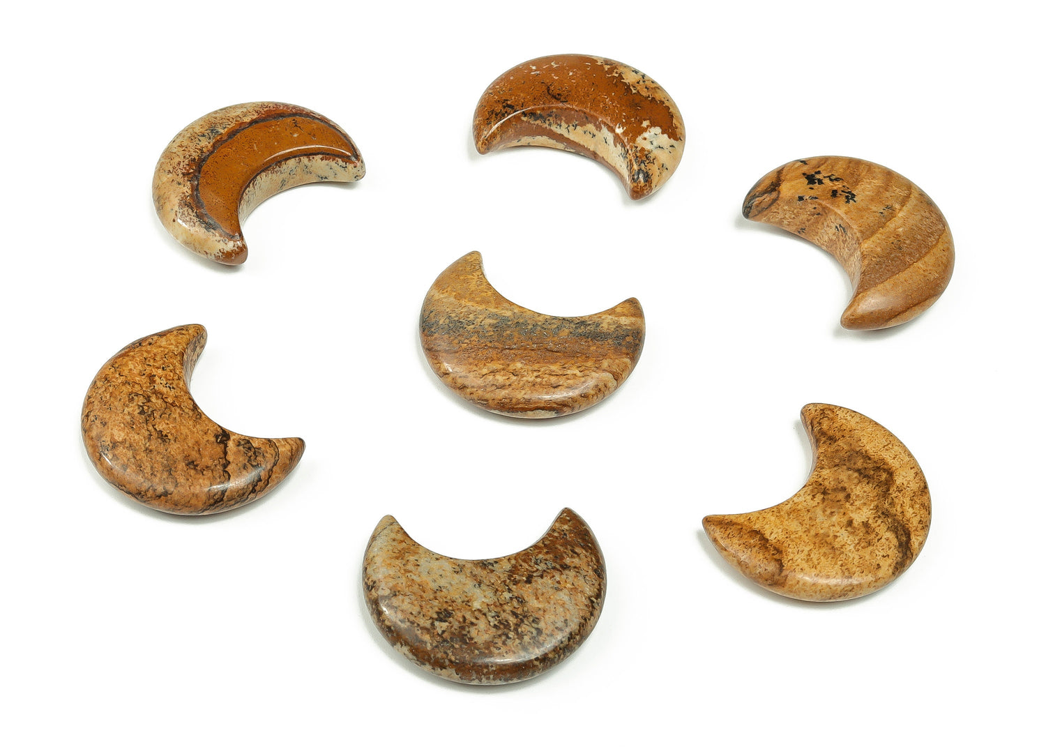 Picture Jasper Gemstone Moon - 30mm - MO1046