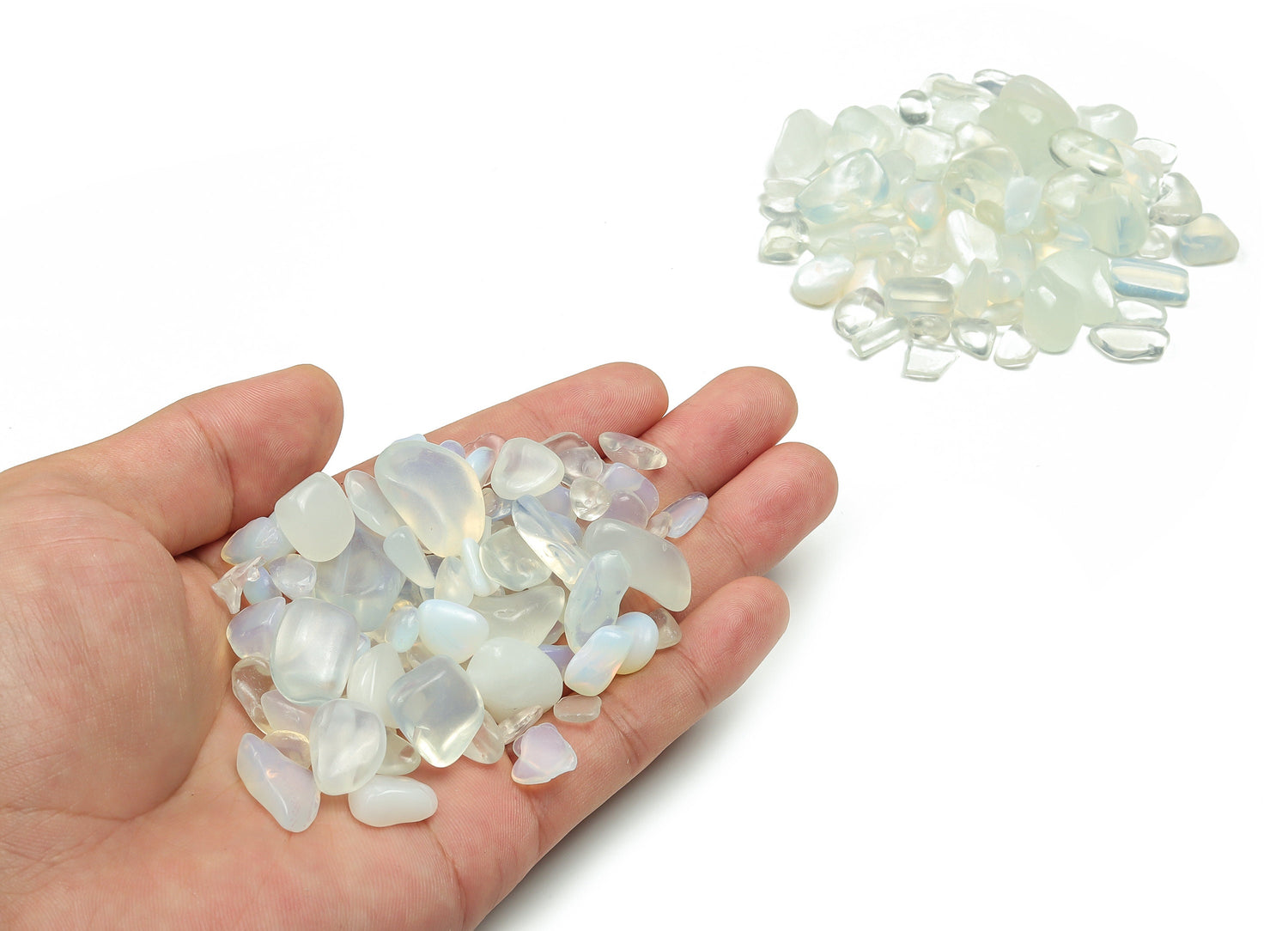 Opalite Crystal Chips - Semi Tumbled Stone - Bulk - 7-12mm - CP1039