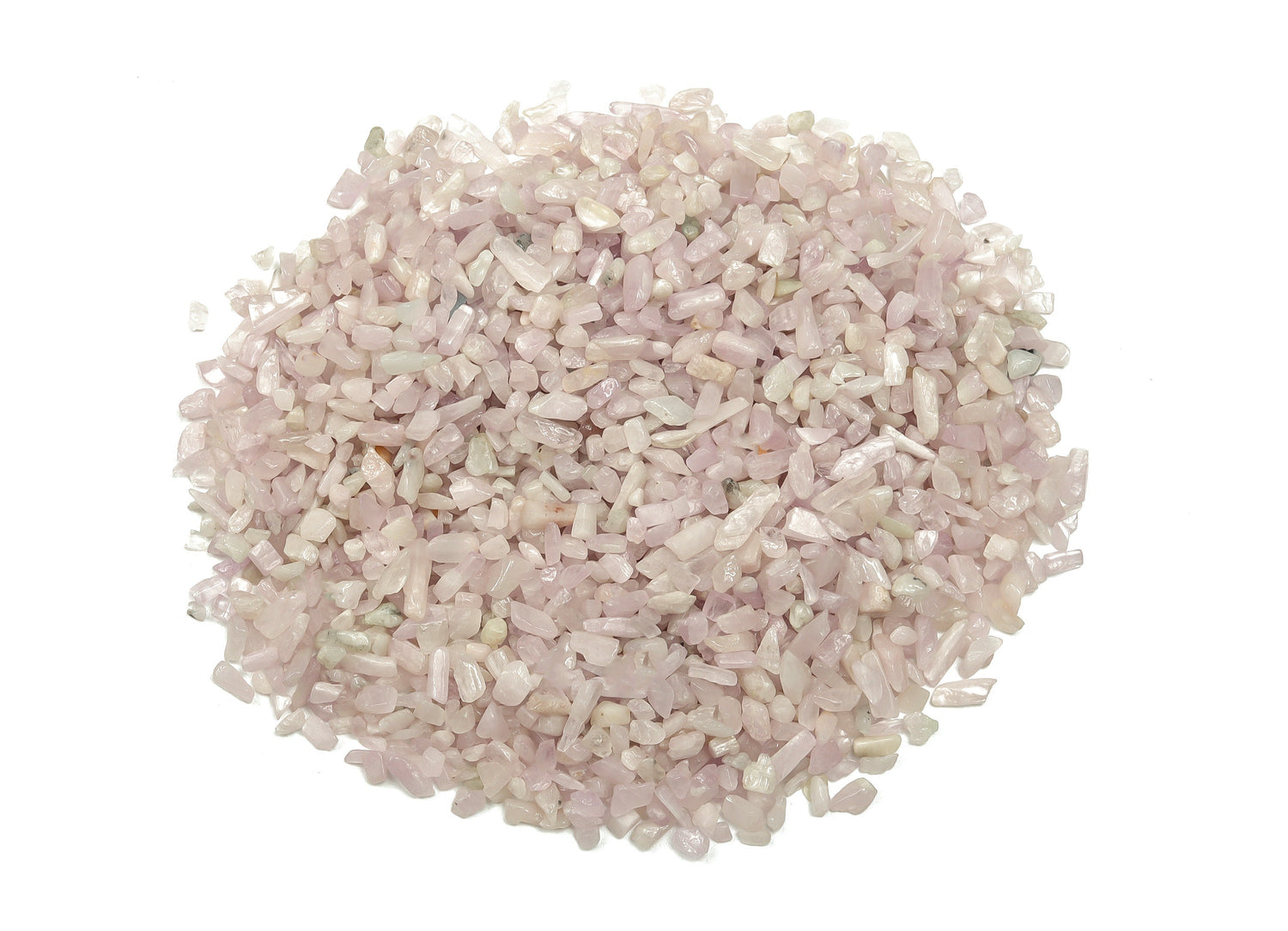 Éclats de kunzite ?€? Éclats de pierres précieuses ?€? Éclats de cristal semi-polis - Cristal en vrac - 2-6 mm - CP1085