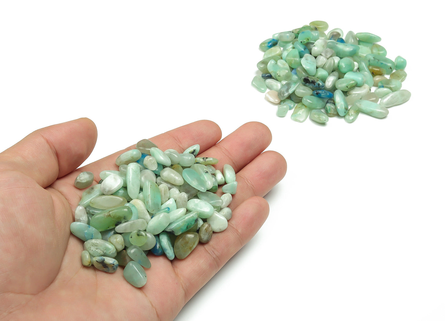 Éclats de phénix ?€? Éclats de pierres précieuses ?€? Éclats de cristal semi-polis - Cristal en vrac - 5-7 mm - CP1114