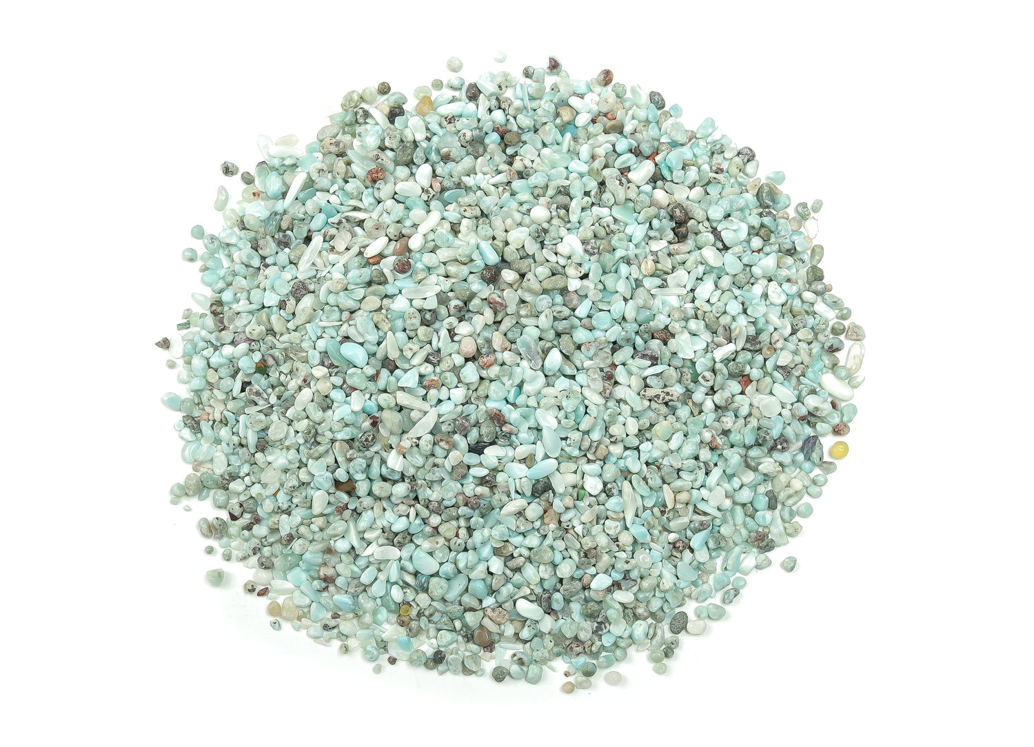 Fragmentos de cristal de Larimar - Piedra semipulida - A granel - 2-6mm - CP1116