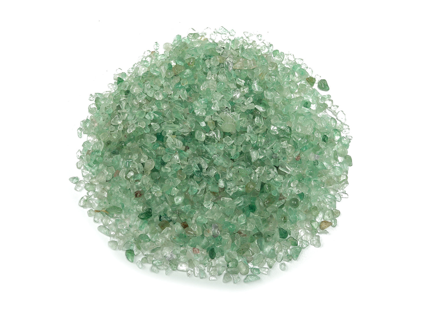 Éclats de quartz vert fraise ?€? Éclats de pierres précieuses ?€? Éclats de cristal semi-polis - Cristal en vrac - 2-6 mm - CP1140