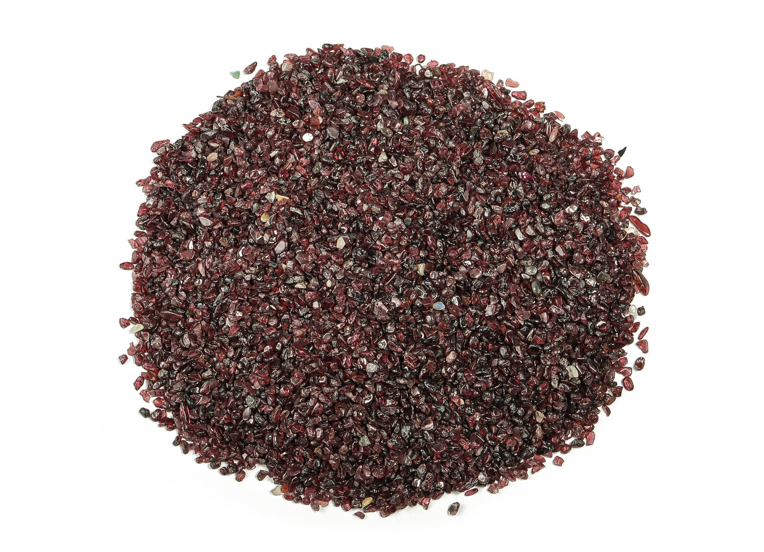Garnet Crystal Chips - Semi Tumbled Stone - Bulk - 2-6mm - CP1017