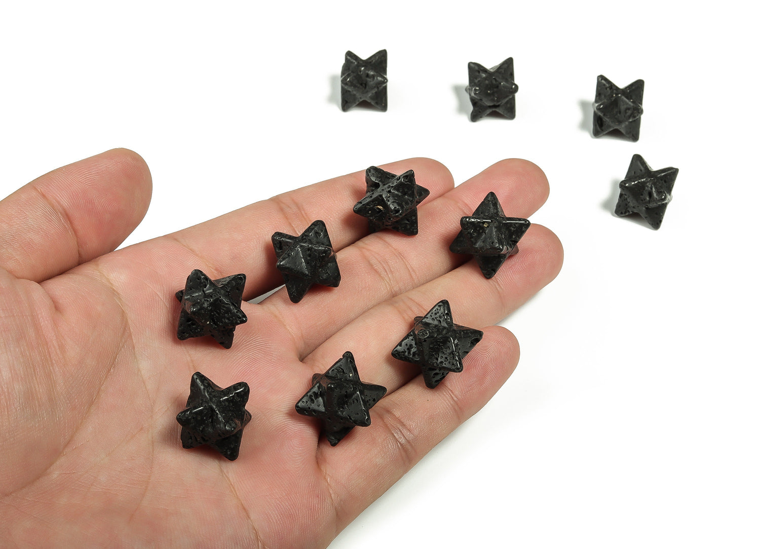 Lava Merkaba Star Crystal - Reiki Healing - 13mm - ME1013