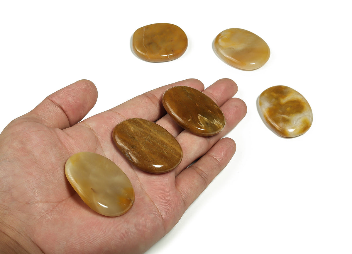 Orange aventurine flat gemstone slab from GemstoneGO, showcasing smooth polished surface and vibrant orange color.