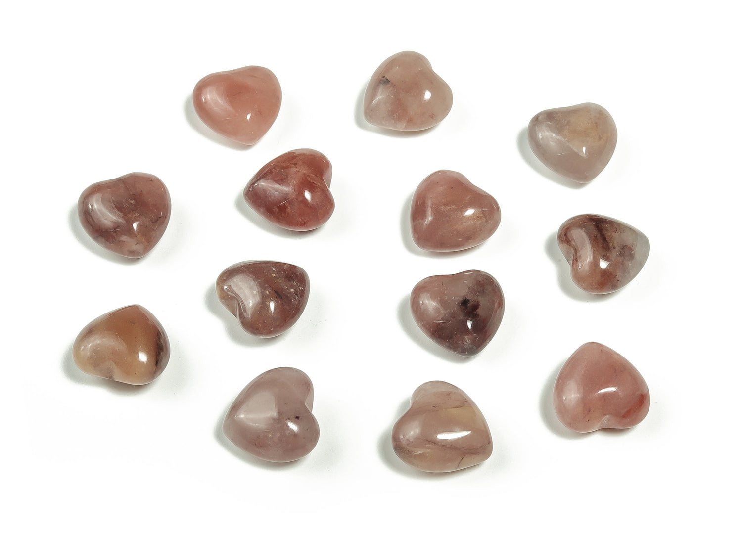 Purple Aventurine Heart Gemstone - Puffy Heart Shaped - 15x15x9mm - HE1011