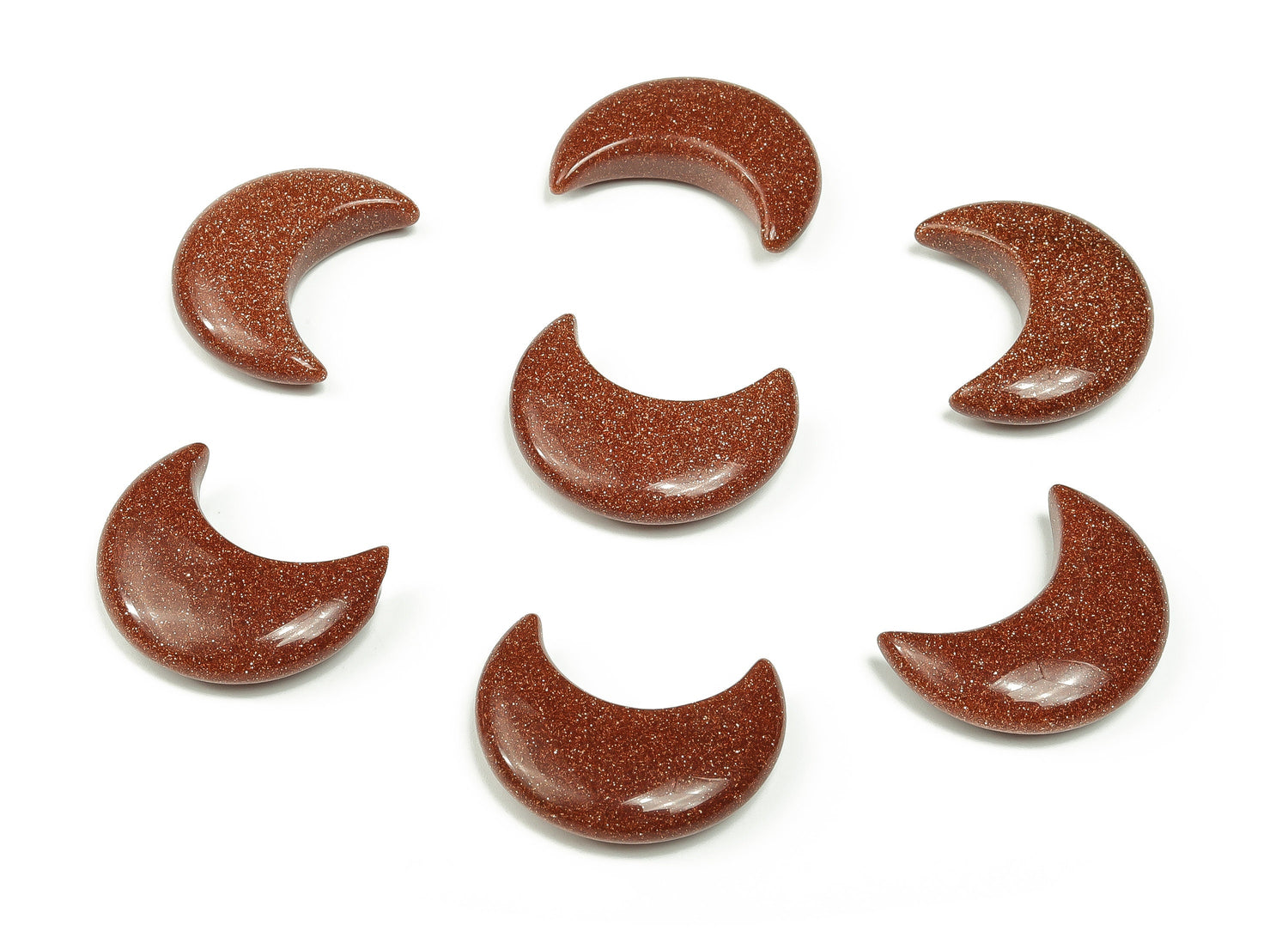 Goldstone Gemstone Moon - 30mm - MO1033
