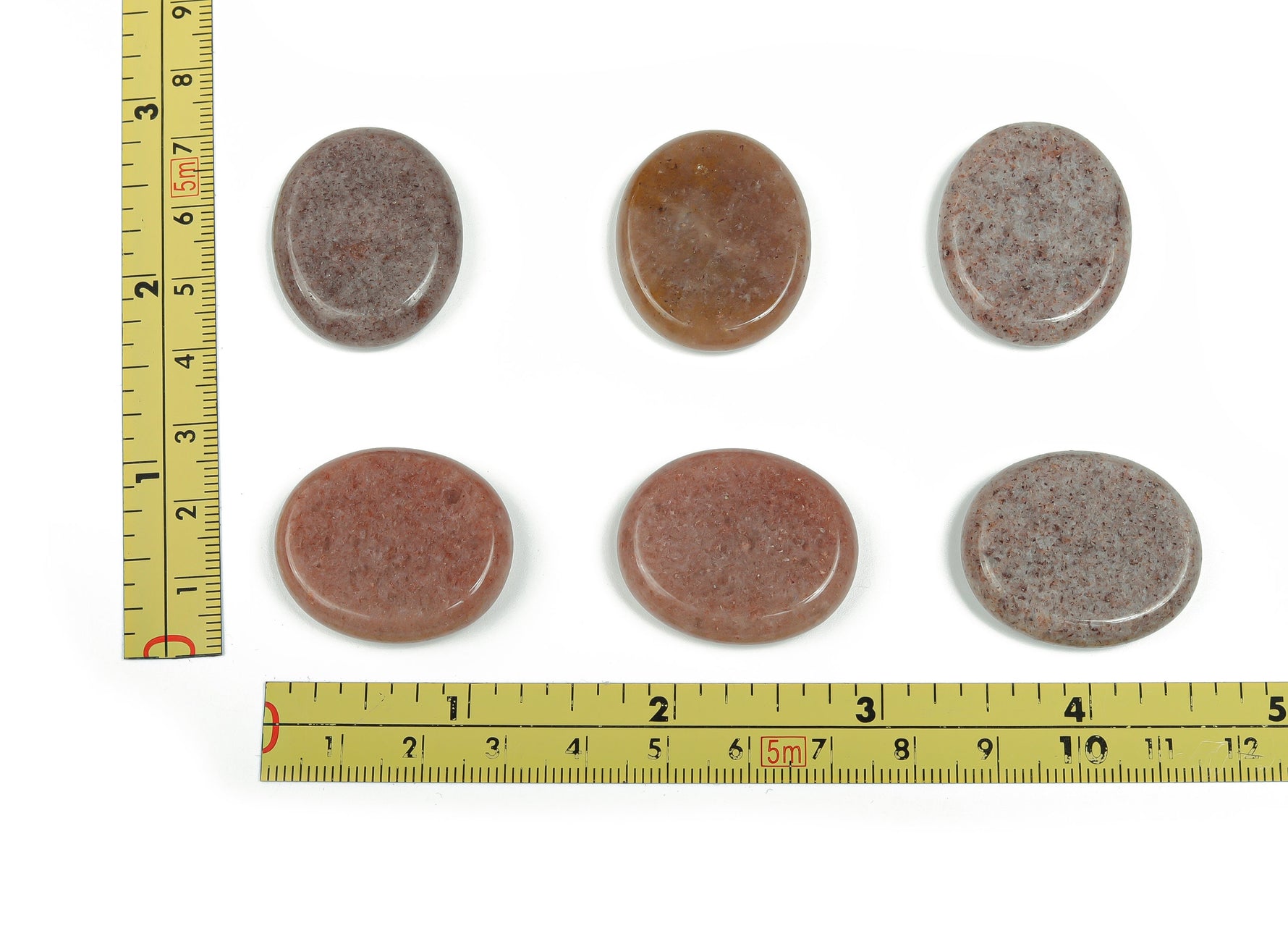 Purple aventurine flat gemstone slab showing vibrant purple color, smooth surface, and natural crystal patterns, size 30x25x7 mm.