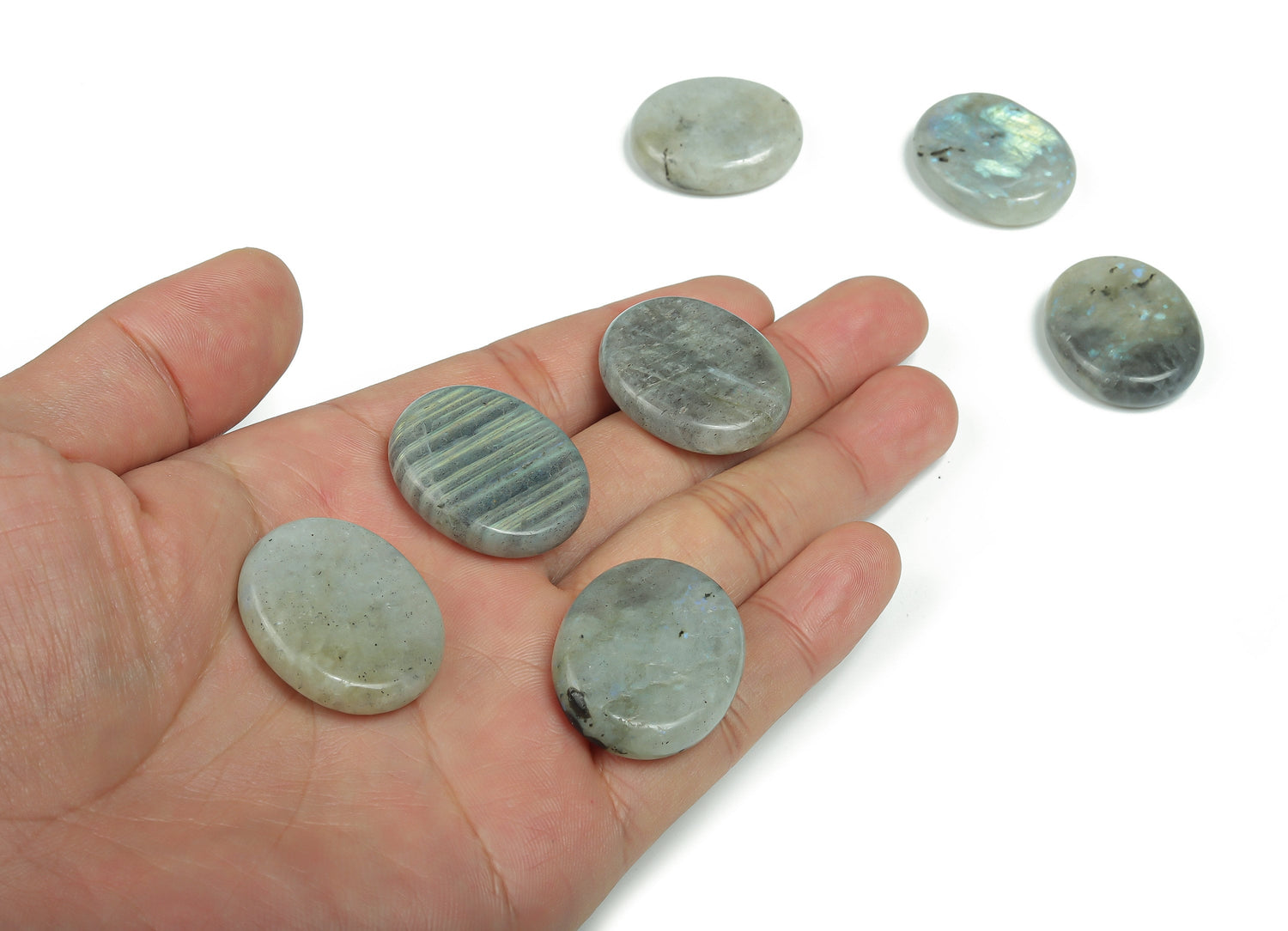 Labradorite Flat Gemstone - Slab Crystal - 30x25x7 - FL1044