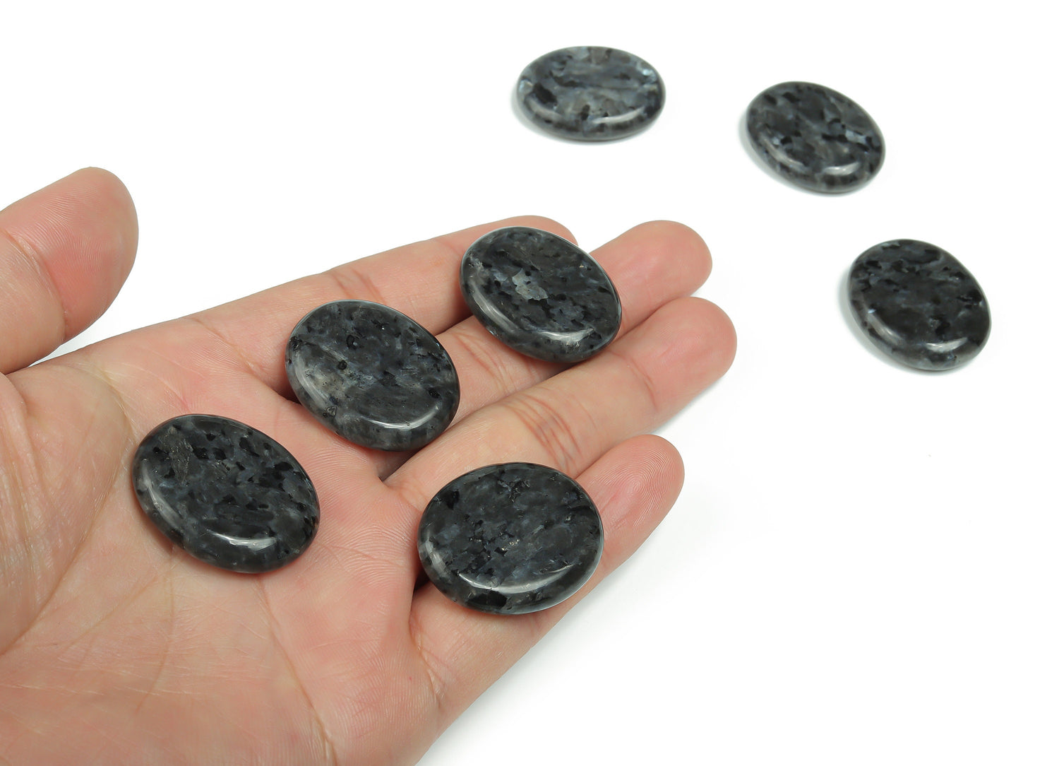 Larvikite Flat Gemstone - Slab Crystal - 30x25x7 - FL1047