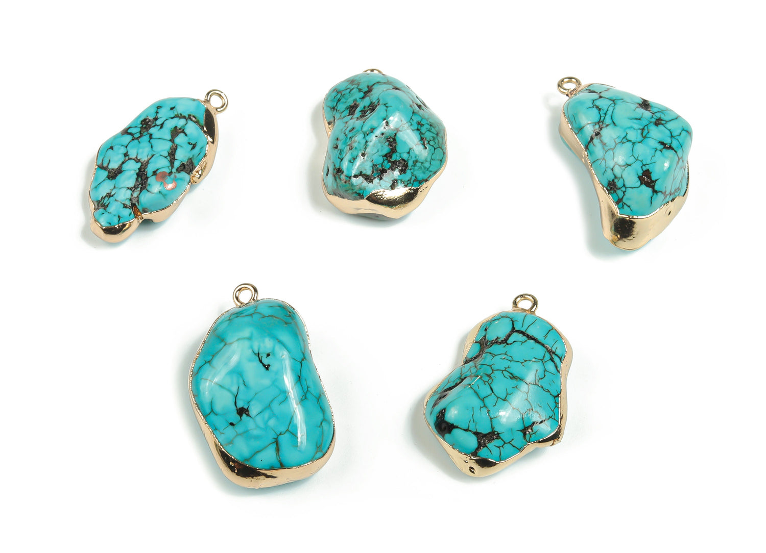 Turquoise Crystal Pendant - Healing Stones - NC1019