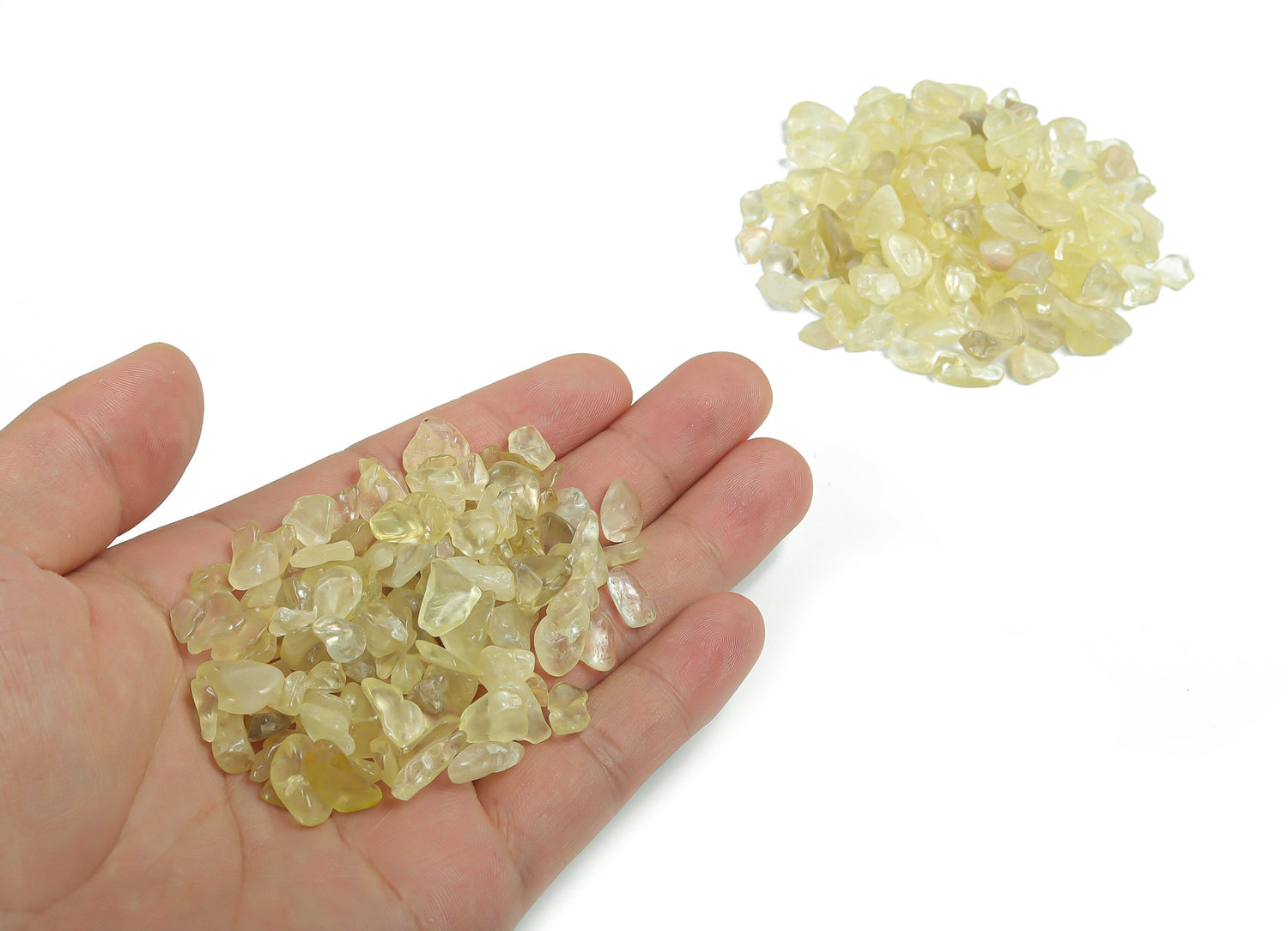 Éclats de citrine ?€? Pierre de citrine cristalline ?€? Éclats de cristal de guérison - Décoration intérieure 7-12 mm ?€? CP1157