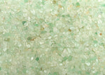 Semi-tumbled aventurine crystal chips in 2-6mm, natural green gemstone bulk stones from GemstoneGO.