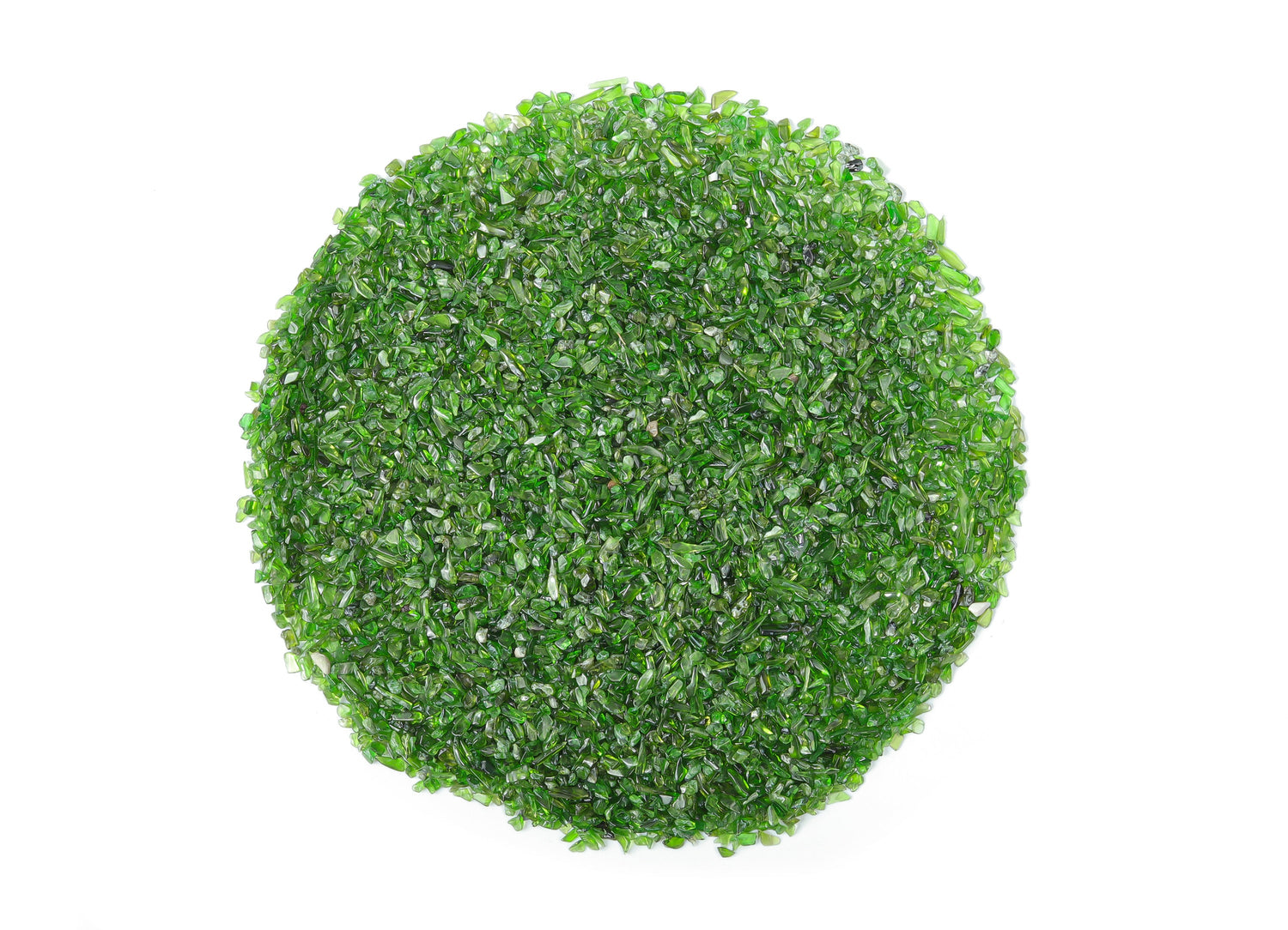 Éclats de diopside ?€? Éclats de pierres précieuses ?€? Éclats de cristal semi-polis - Cristal en vrac - 2-6 mm - CP1154