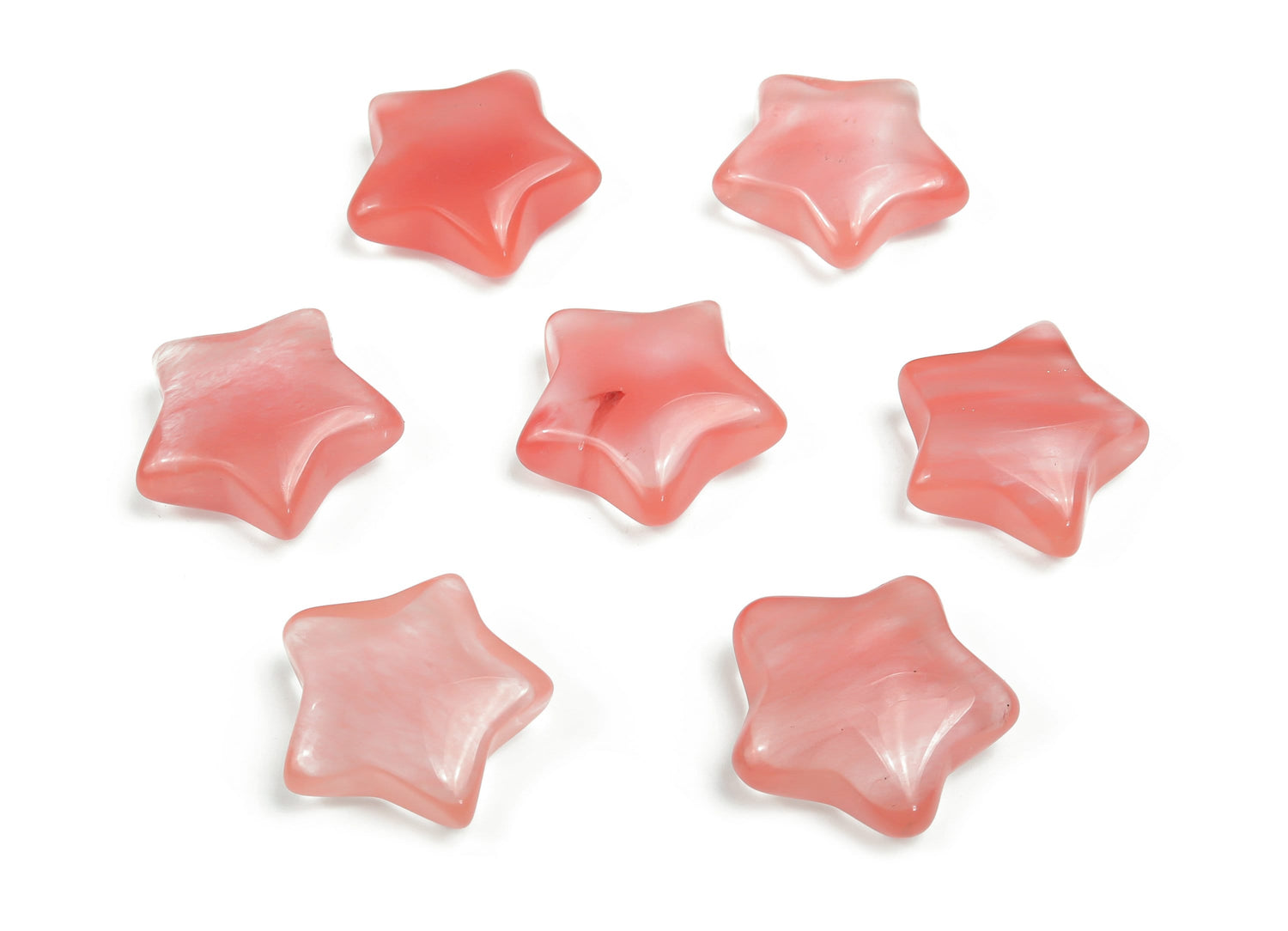Cherry Quartz Star Gemstone - 30mm - ST1032