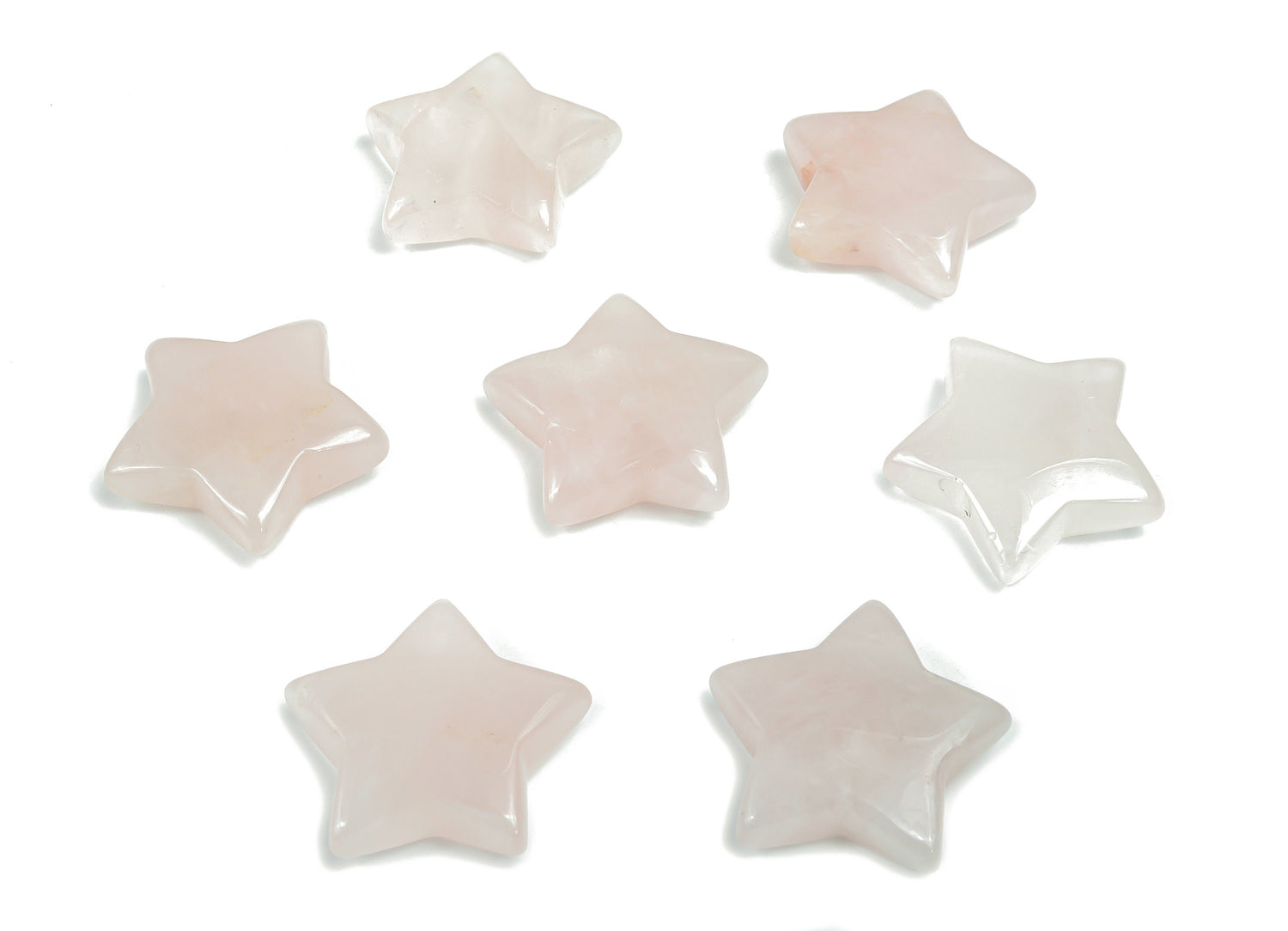 Rose Quartz Star Gemstone - 30mm - ST1035