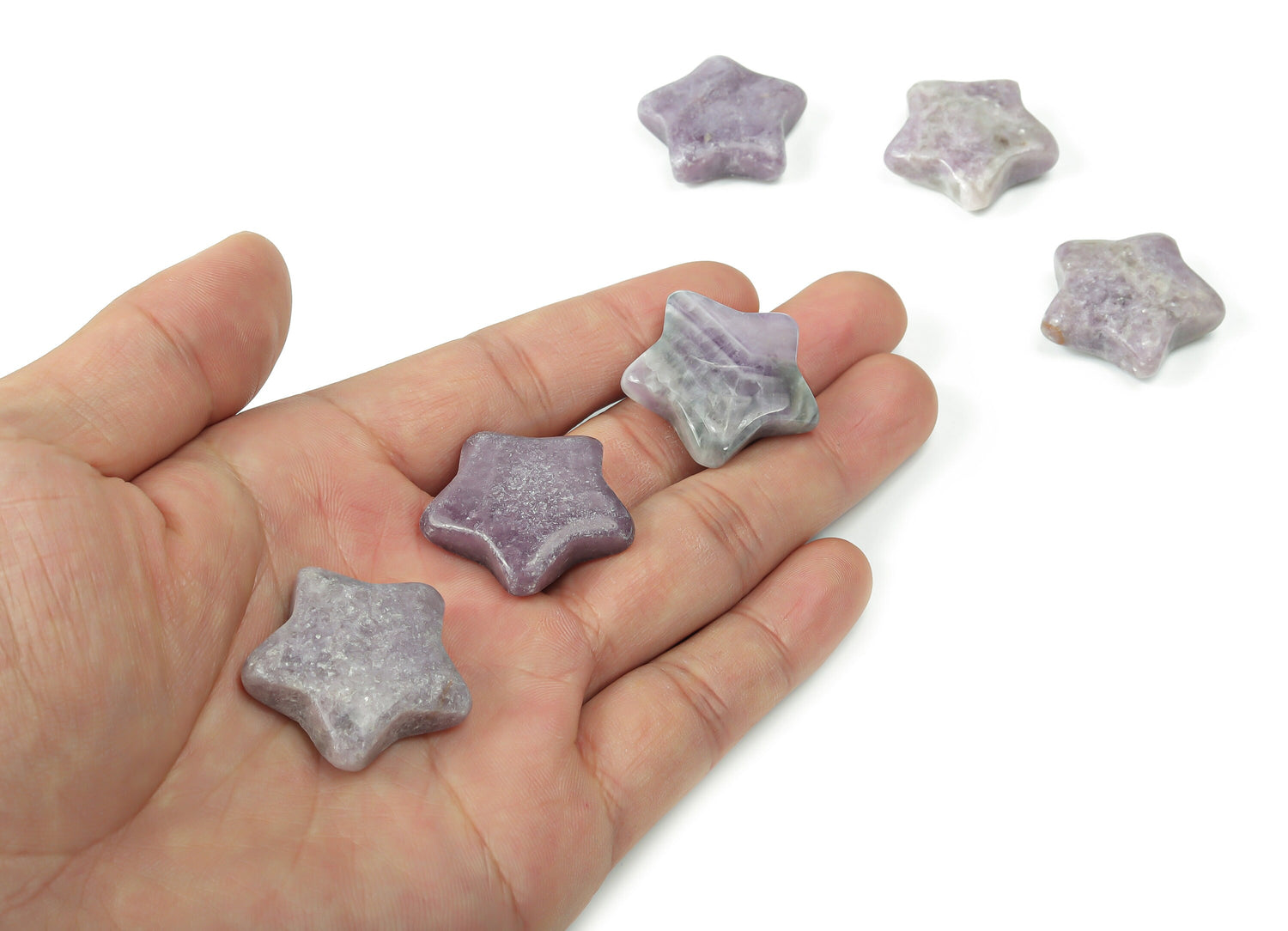 Lepidolite Star Gemstone - 30mm - ST1040