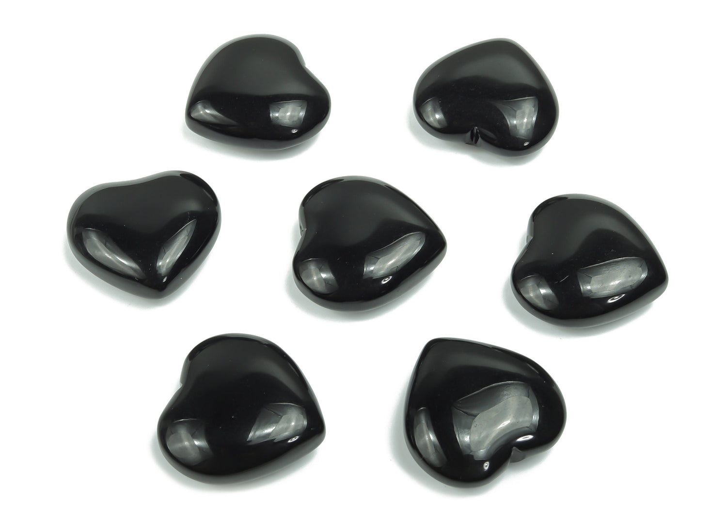 Gema de corazón de obsidiana - 30mm - HE1192