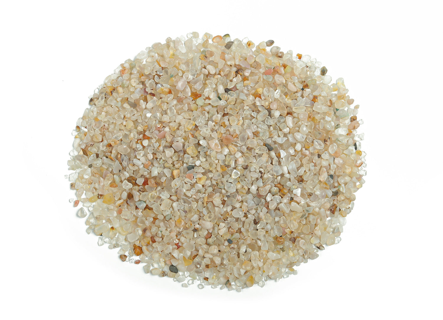 Flower Agate Crystal Chips - Cherry Blossom - Semi Tumbled Stone - Bulk - 2-6mm - CP1002