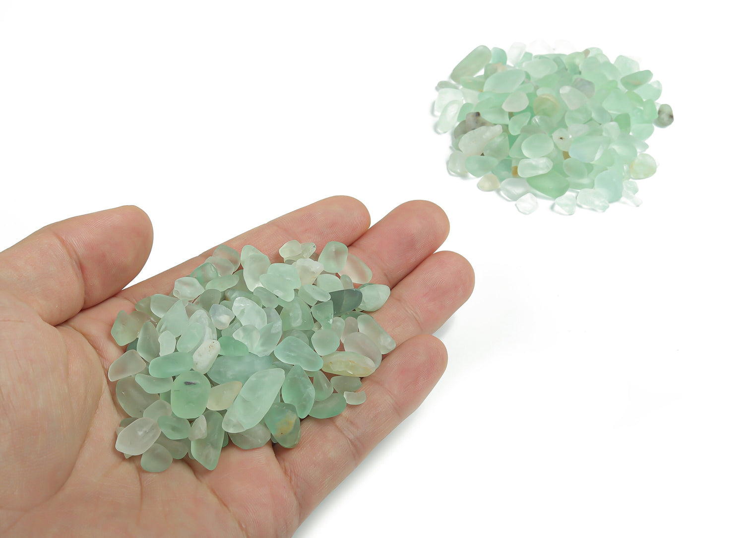 Éclats de fluorite verte ?€? Éclats de cristal - Petits éclats de fluorite naturelle - 5-10 mm - CP1158