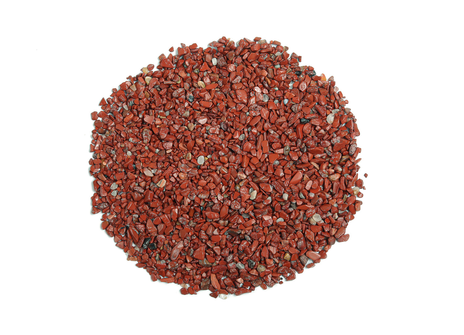 Virutas de Jaspe Rojo - Piedra Semipulida - A granel - 2-6mm - CP1126
