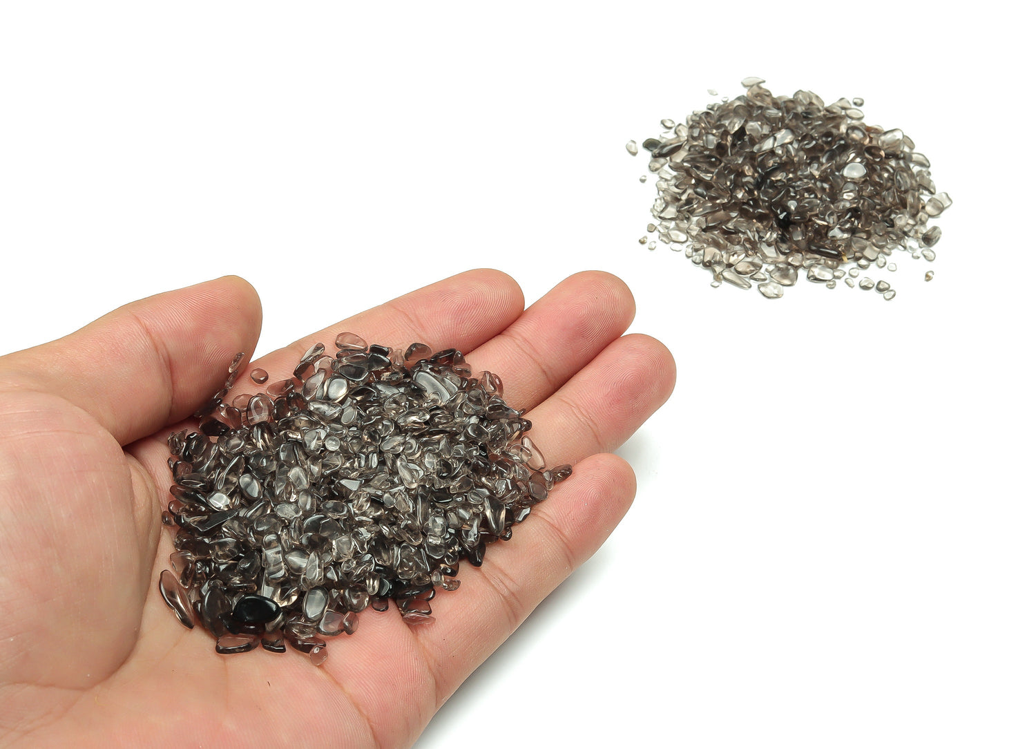 Éclats de larme d'Apache ?€? Éclats de pierres précieuses ?€? Éclats de cristal semi-polis - Cristal en vrac - 2-6 mm - CP1093