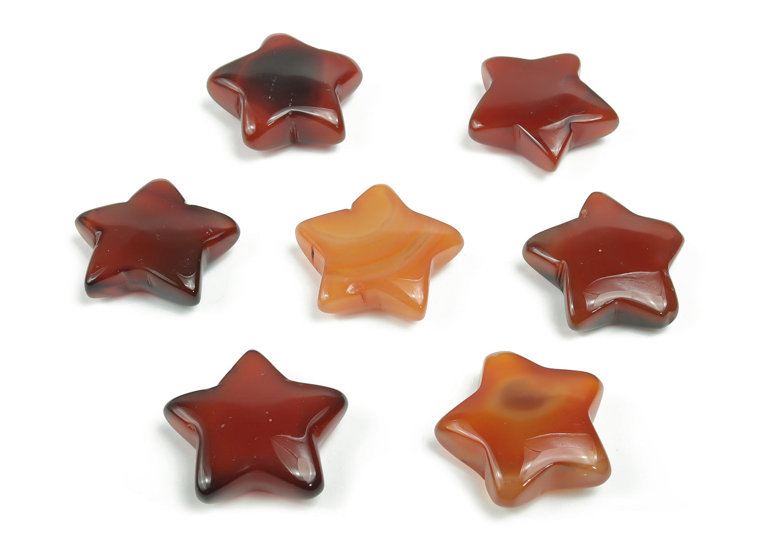 Carnelian Star Gemstone - 30mm - ST1033