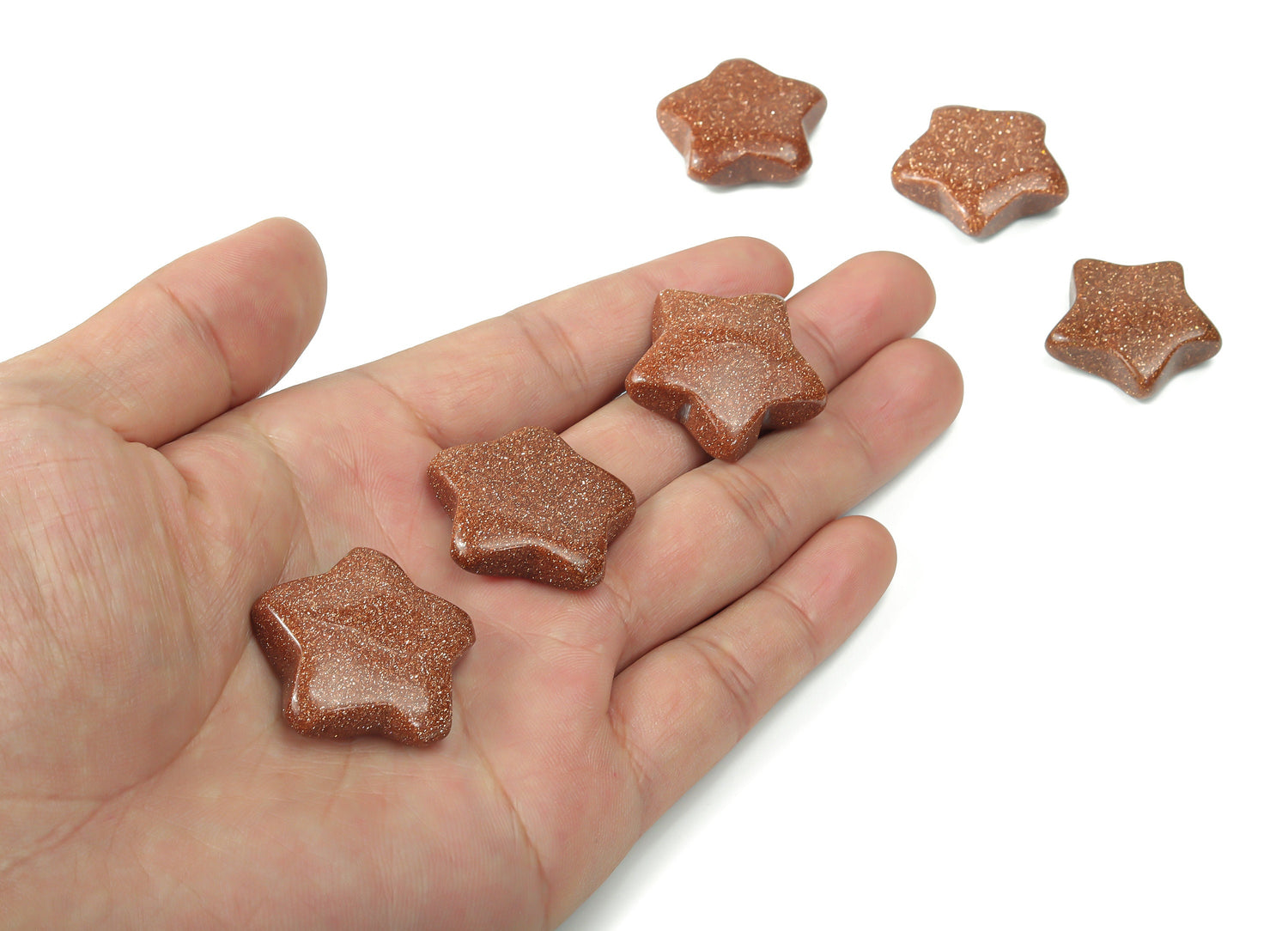 GoldStone Star Gemstone - 30mm - ST1037