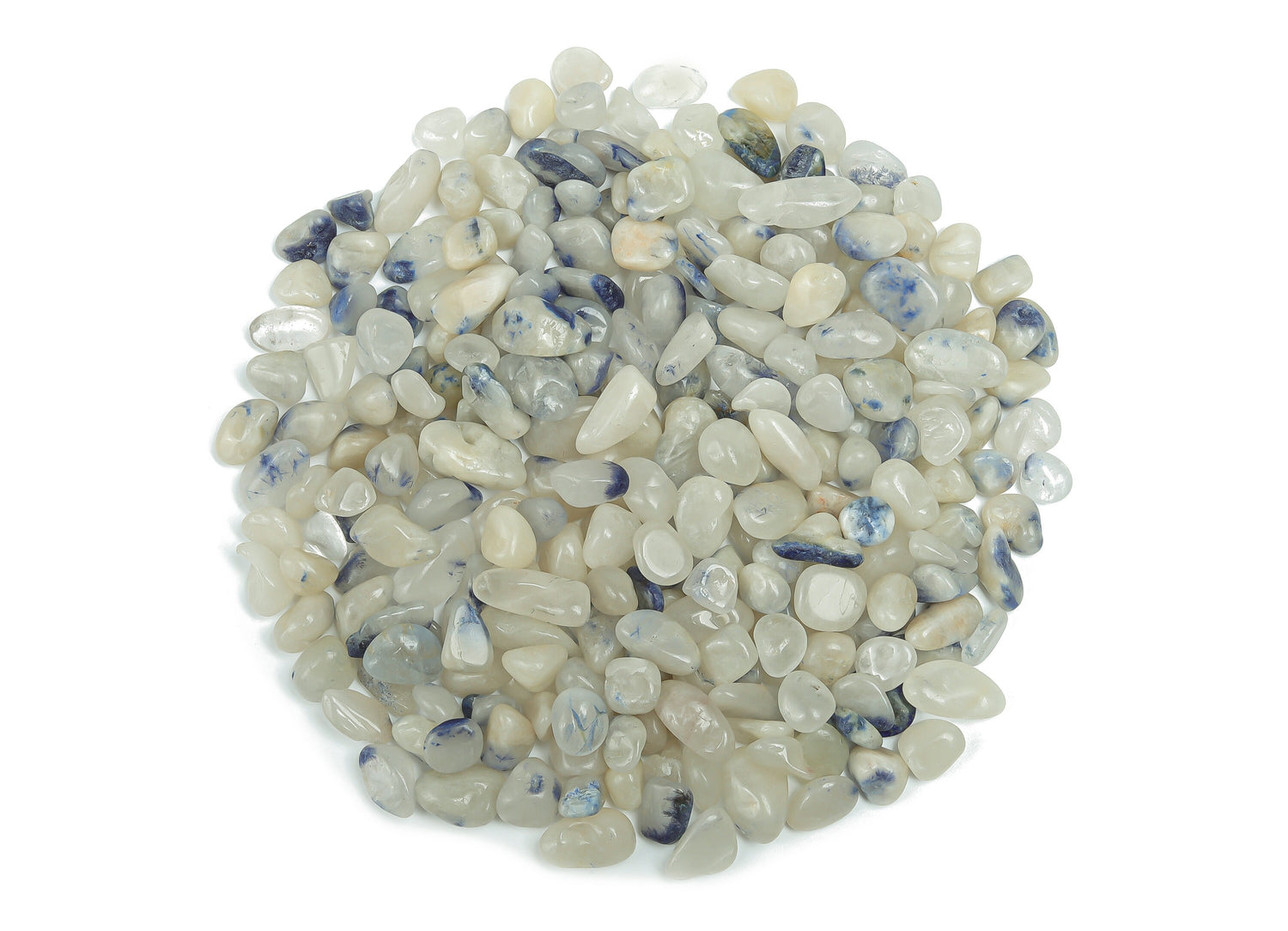 Dumortierite Crystal Chips - Semi Tumbled Stone - Bulk - 7-12mm - CP1164