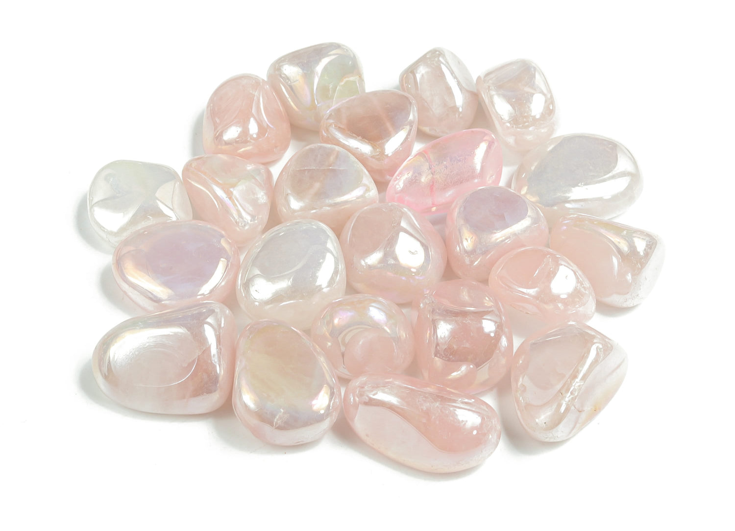 Angel Aura Quartz Tumbled - Pink Aura Crystal - TU1160