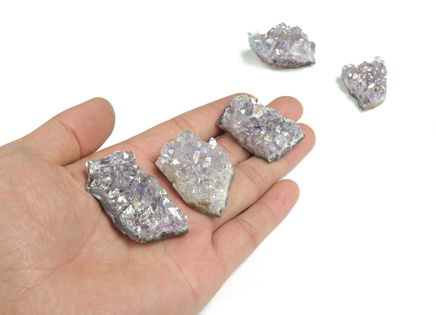 Aura Amethyst Cluster Raw Gemstone - RA1074