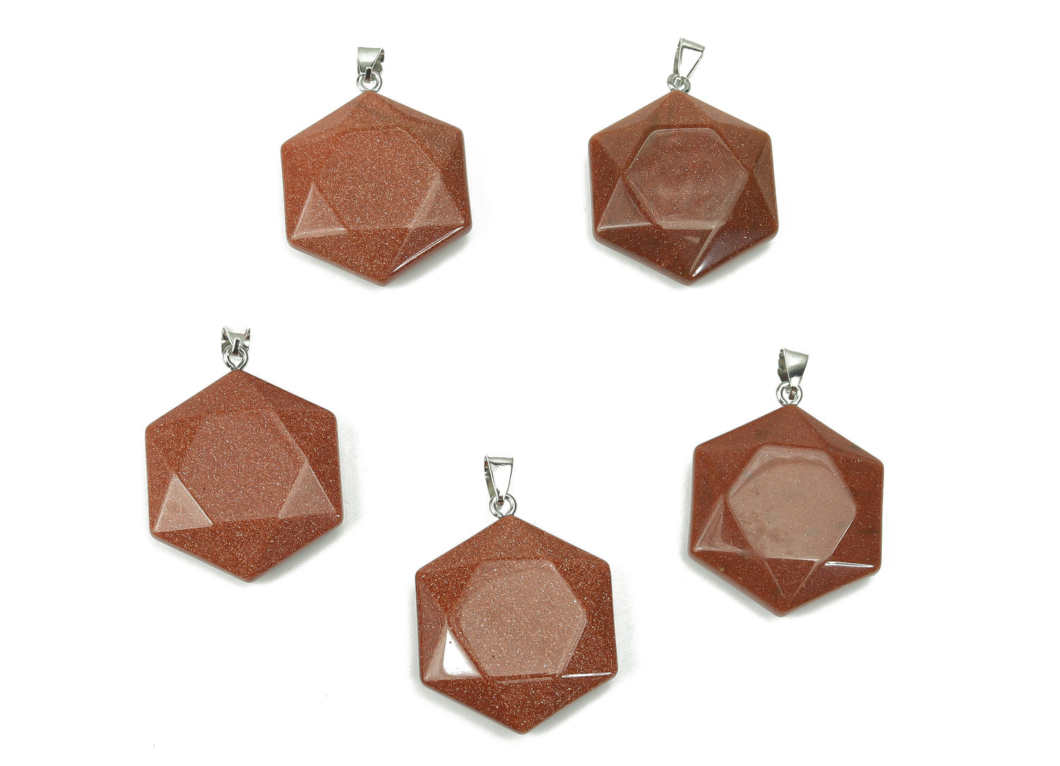 Goldstone Star Merkaba crystal pendant from GemstoneGO, featuring a sparkling goldstone star-shaped gemstone for jewelry making.