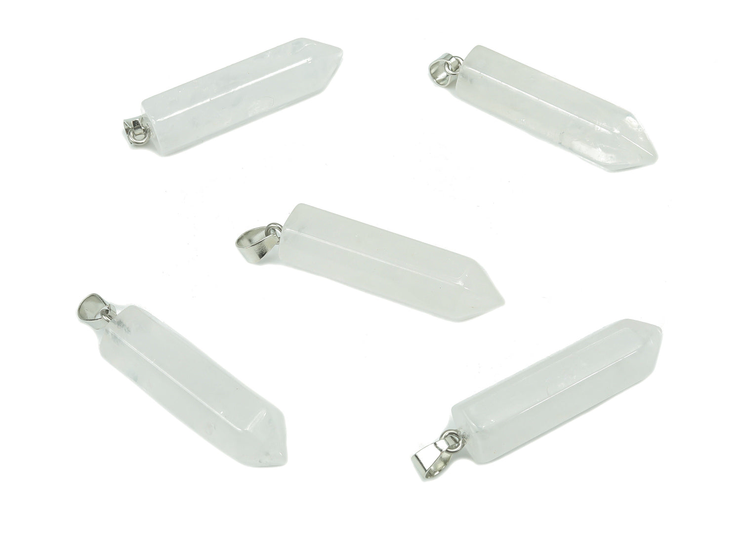 Clear Quartz Point Crystal Pendant - Jewelry Making Supplies - NC1081