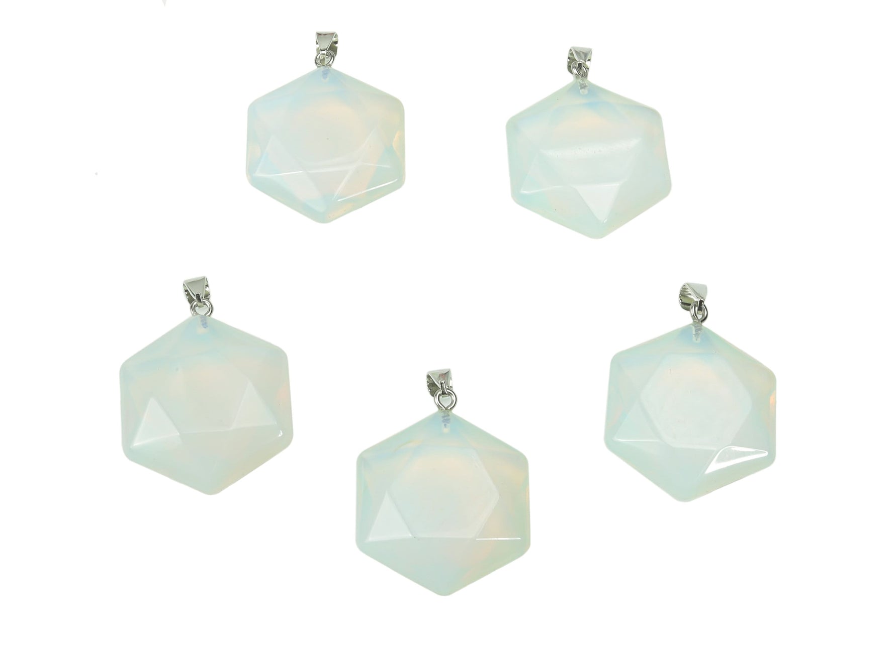 Opalite star Merkaba crystal pendant from GemstoneGO, featuring a celestial-shaped gemstone for jewelry making.