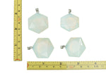 Opalite star Merkaba crystal pendant from GemstoneGO, featuring a celestial geometric design for jewelry making.