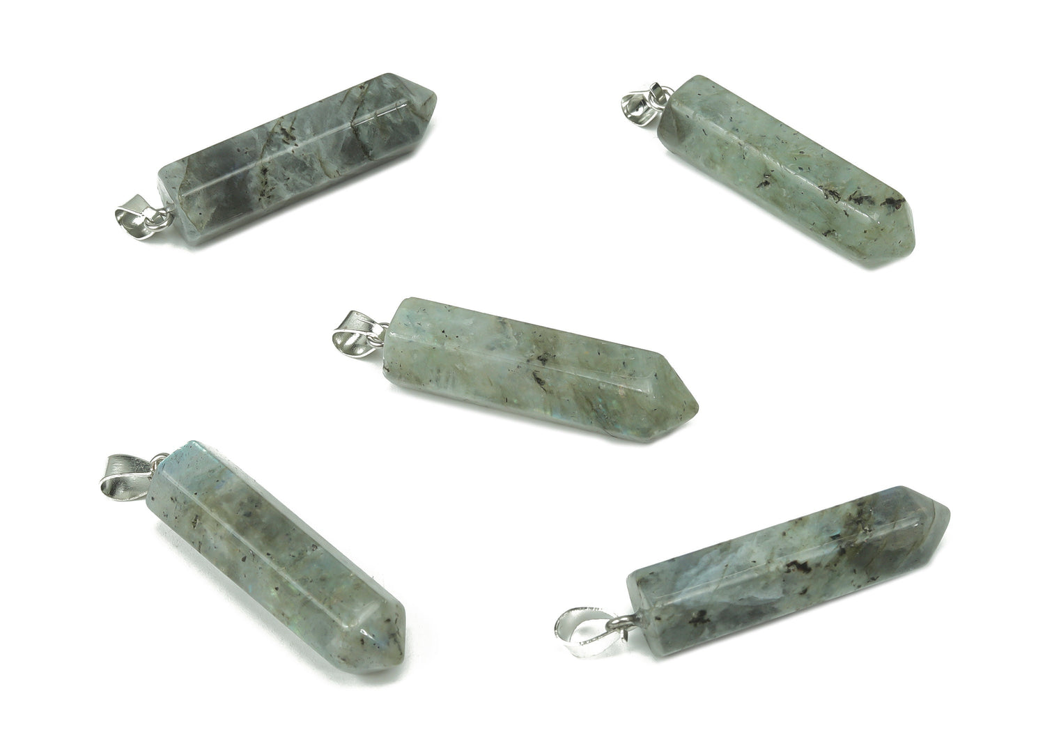 Pendentif en labradorite - Pendentif en cristal - Colliers naturels - Pierre précieuse Heling - Fournitures pour la création de bijoux - NC1080