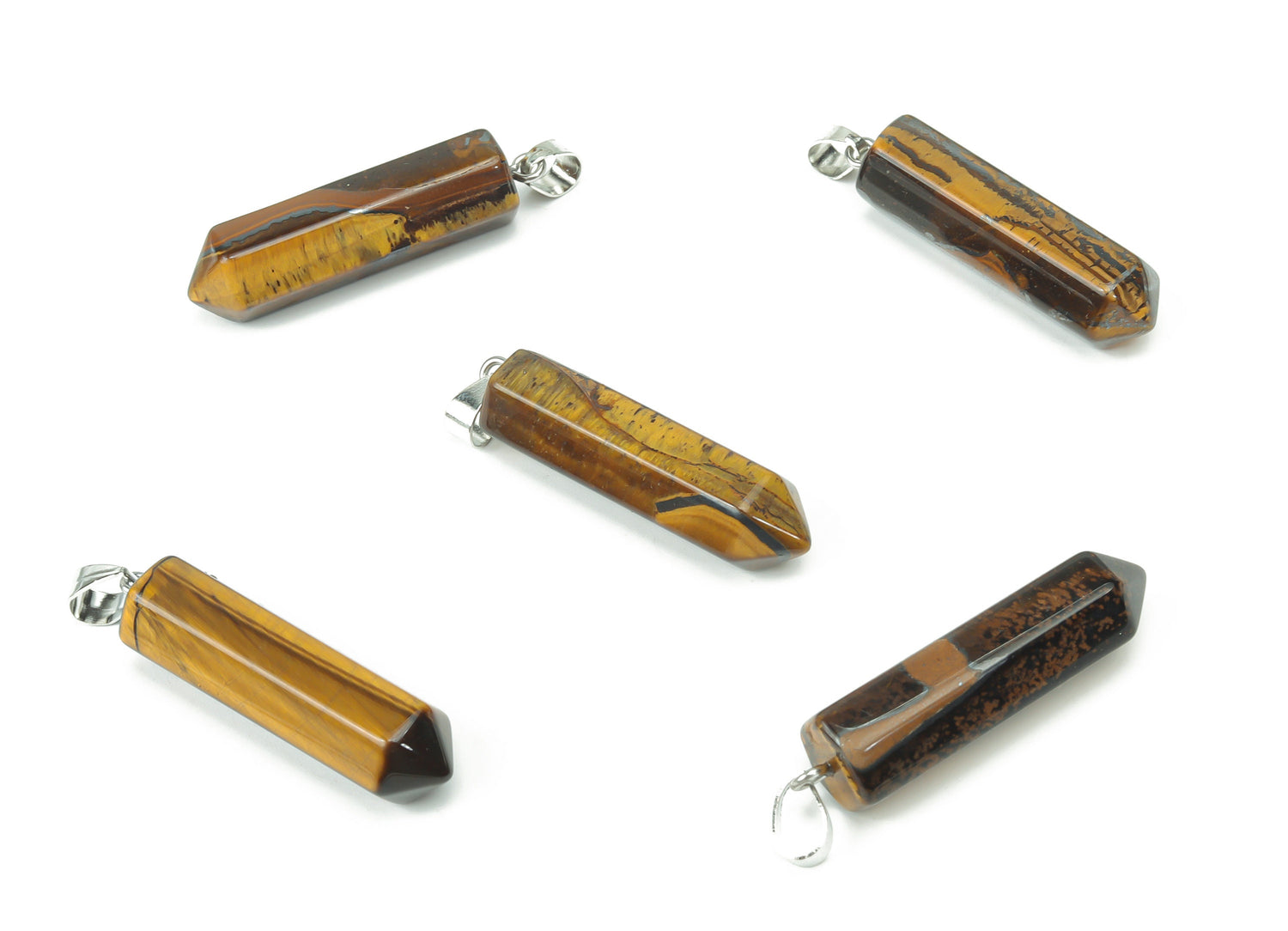 Pendentif œil de tigre - Pendentif en cristal - Colliers naturels - Pierre précieuse Heling - Fournitures pour la création de bijoux - NC1082