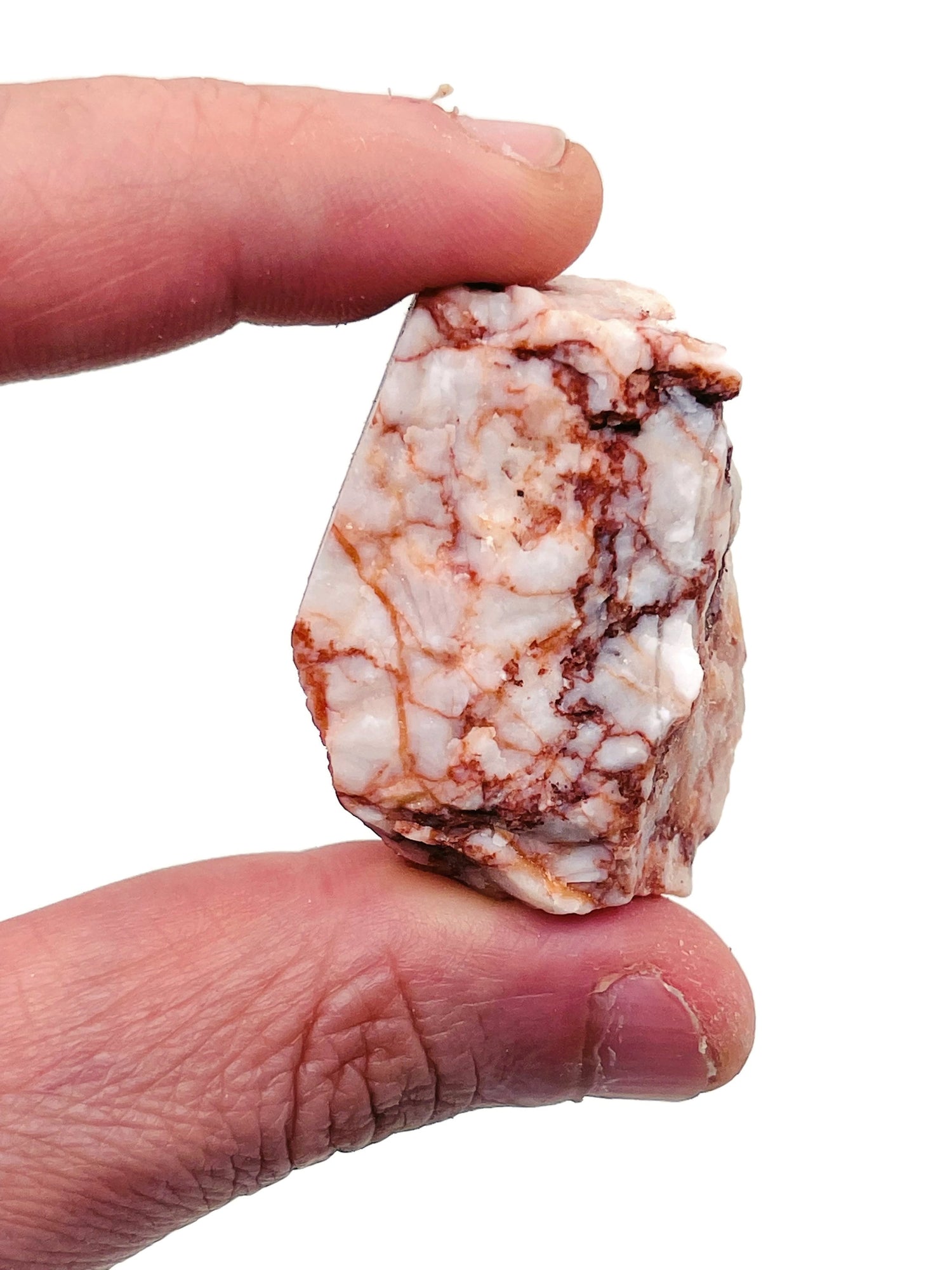 Raw Red Network Jasper Gemstone - Red Vein Jasper Stone - RA1104