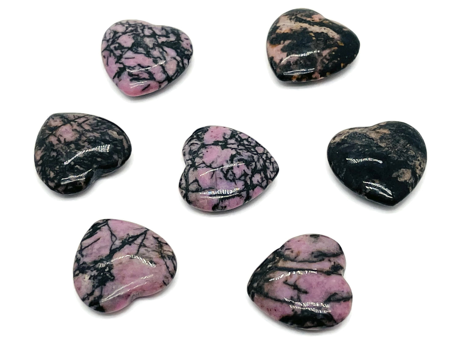Rodonita Corazón Gema - 20x20x6mm - HE1083