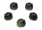 Golden sheen obsidian cat carving gemstone from GemstoneGO, showcasing a detailed, polished feline figure with a glossy golden finish.