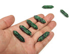 Ruby Zoisite carved point gemstone, 33mm, with vibrant red and green colors, polished termination, from GemstoneGO.