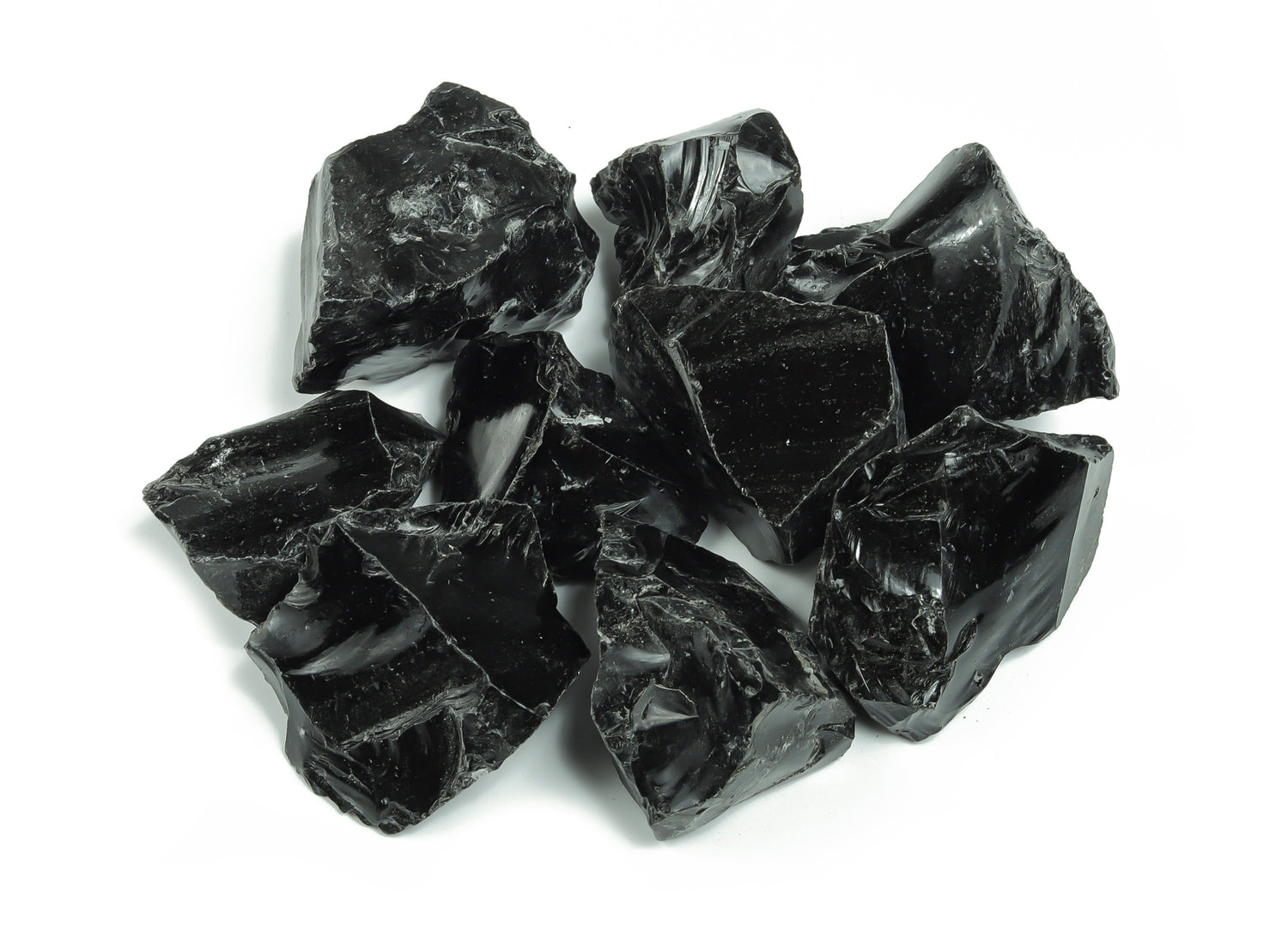 Gema de obsidiana en bruto - Obsidiana negra - RA1044